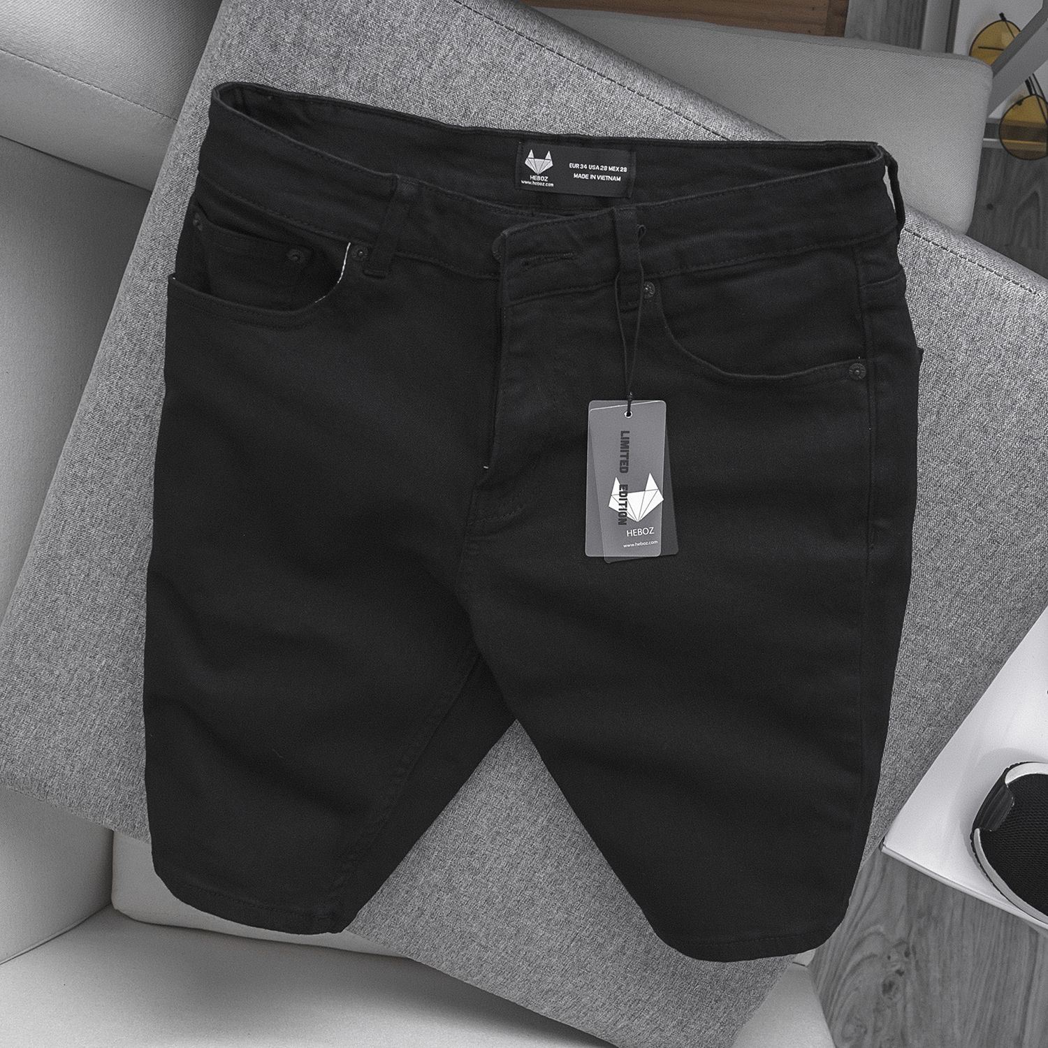 Quần short jean Heboz 5M