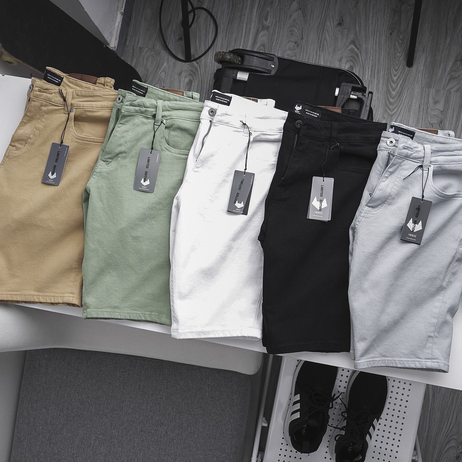 Quần short jean Heboz 5M