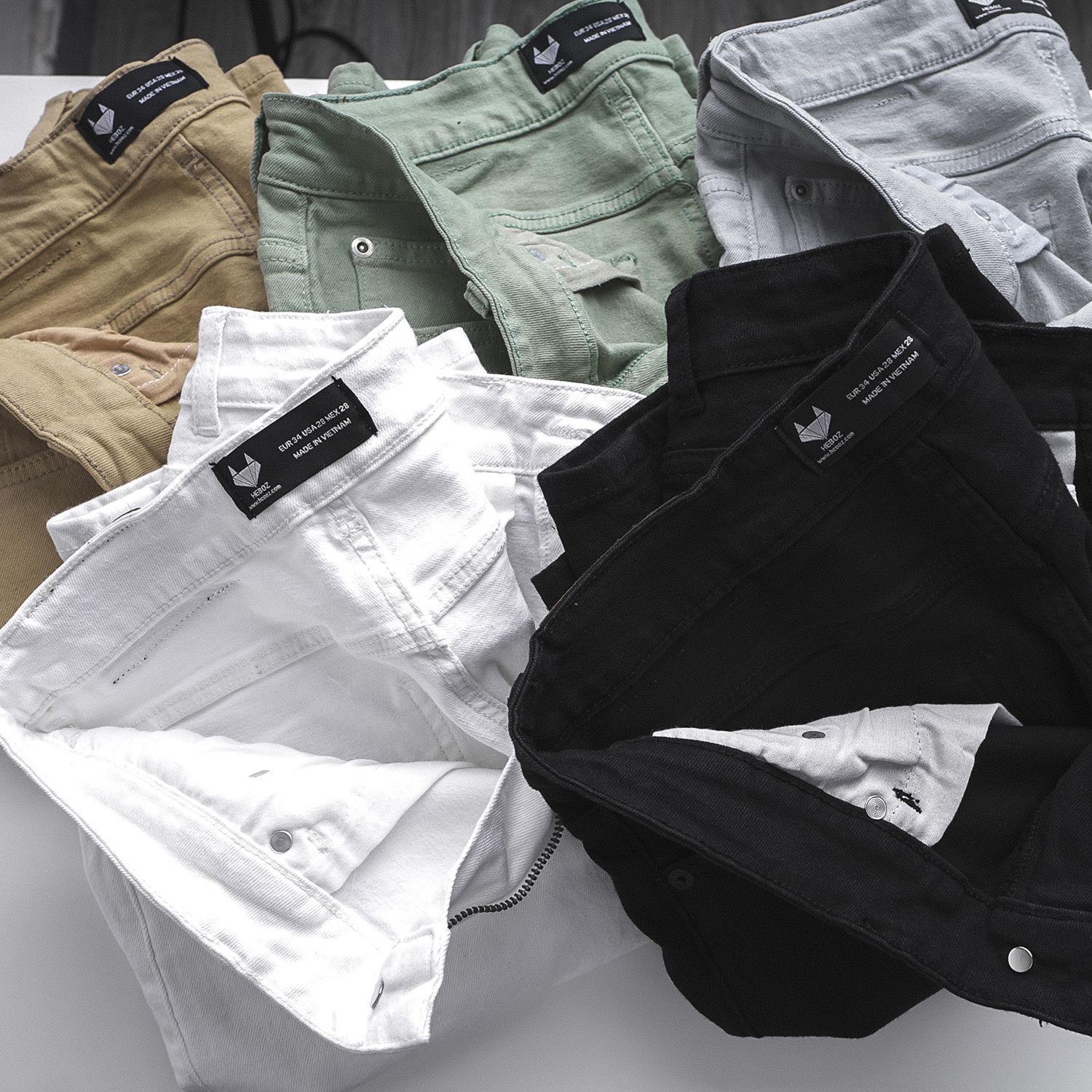 Quần short jean Heboz 5M