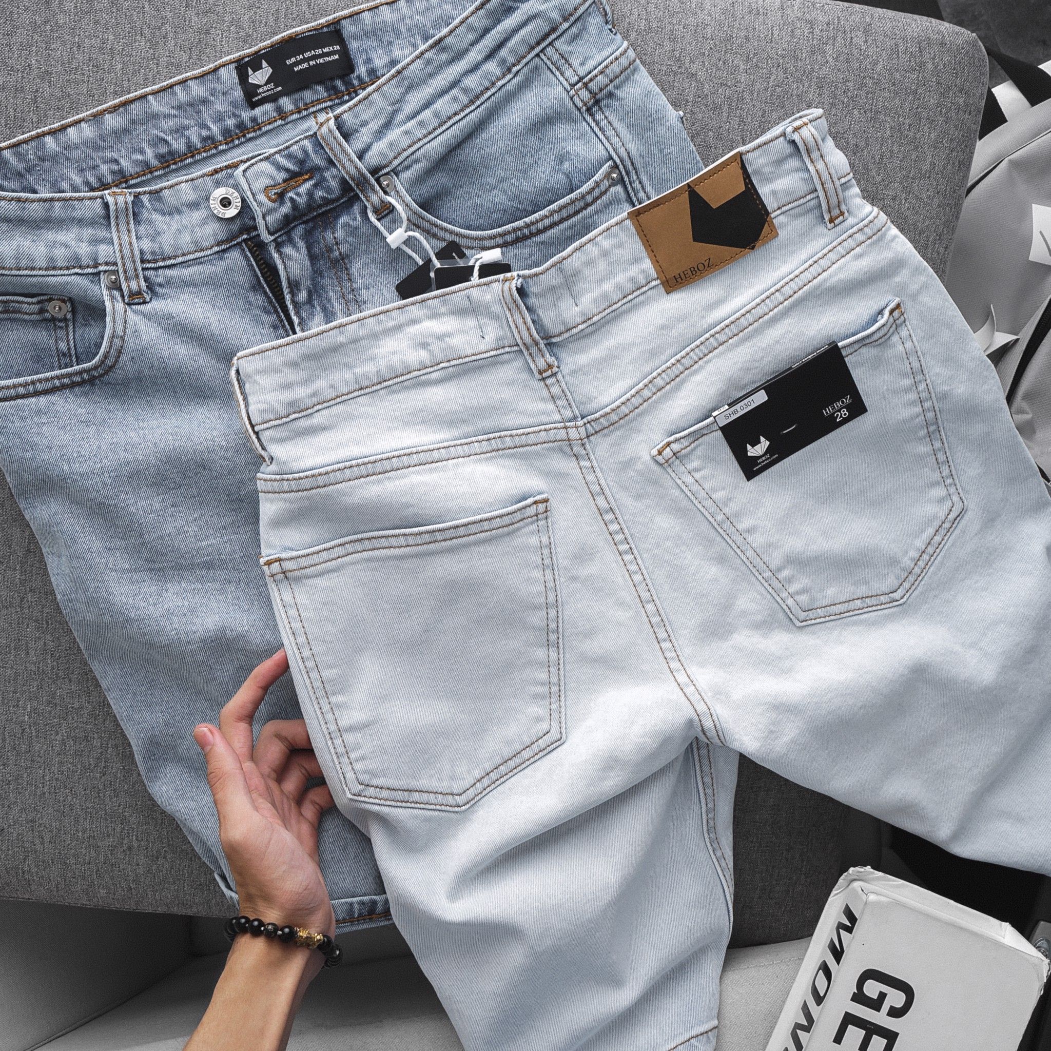 Quần short jean Heboz 4M