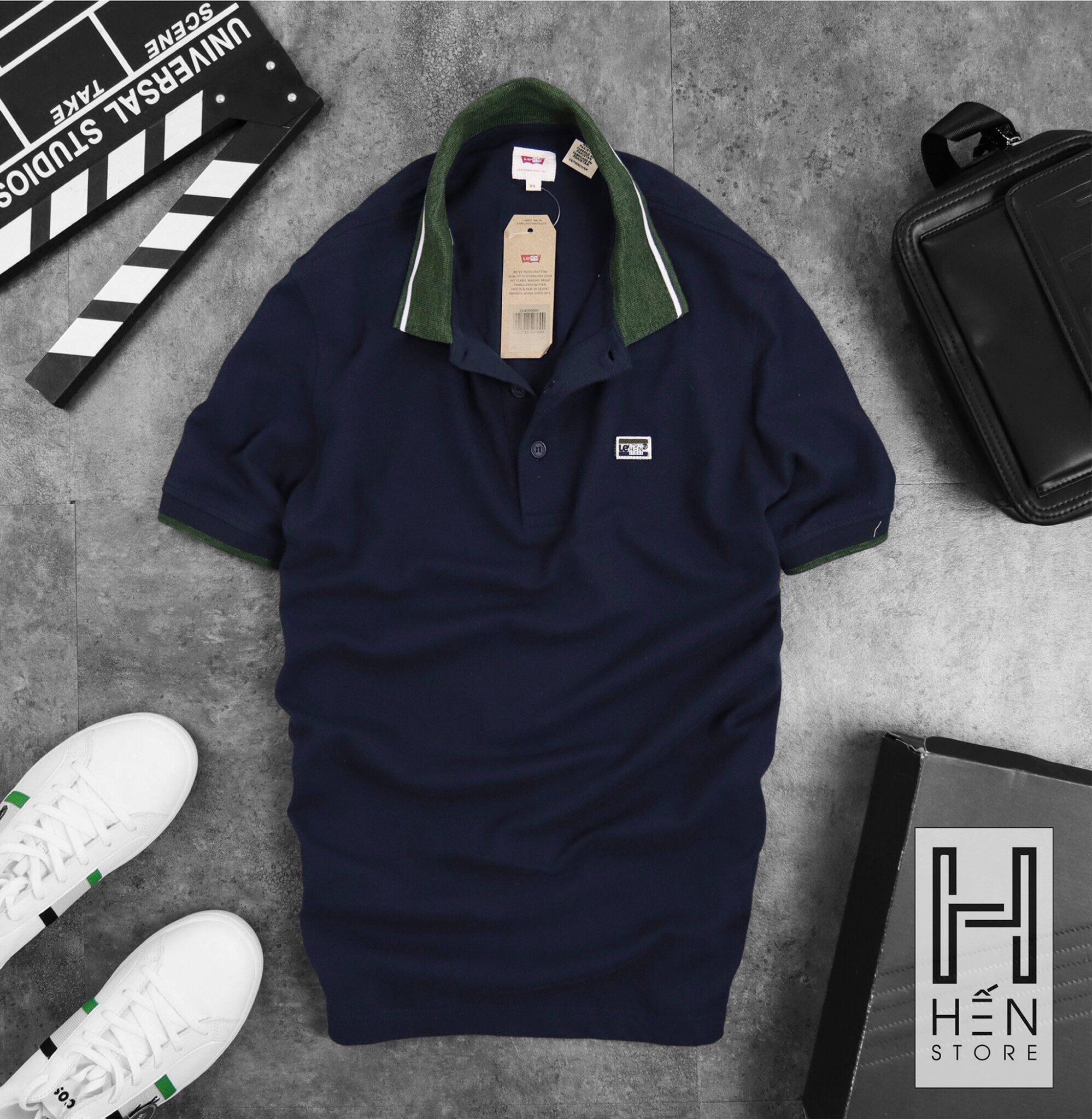 Áo Polo LV Viền Cổ