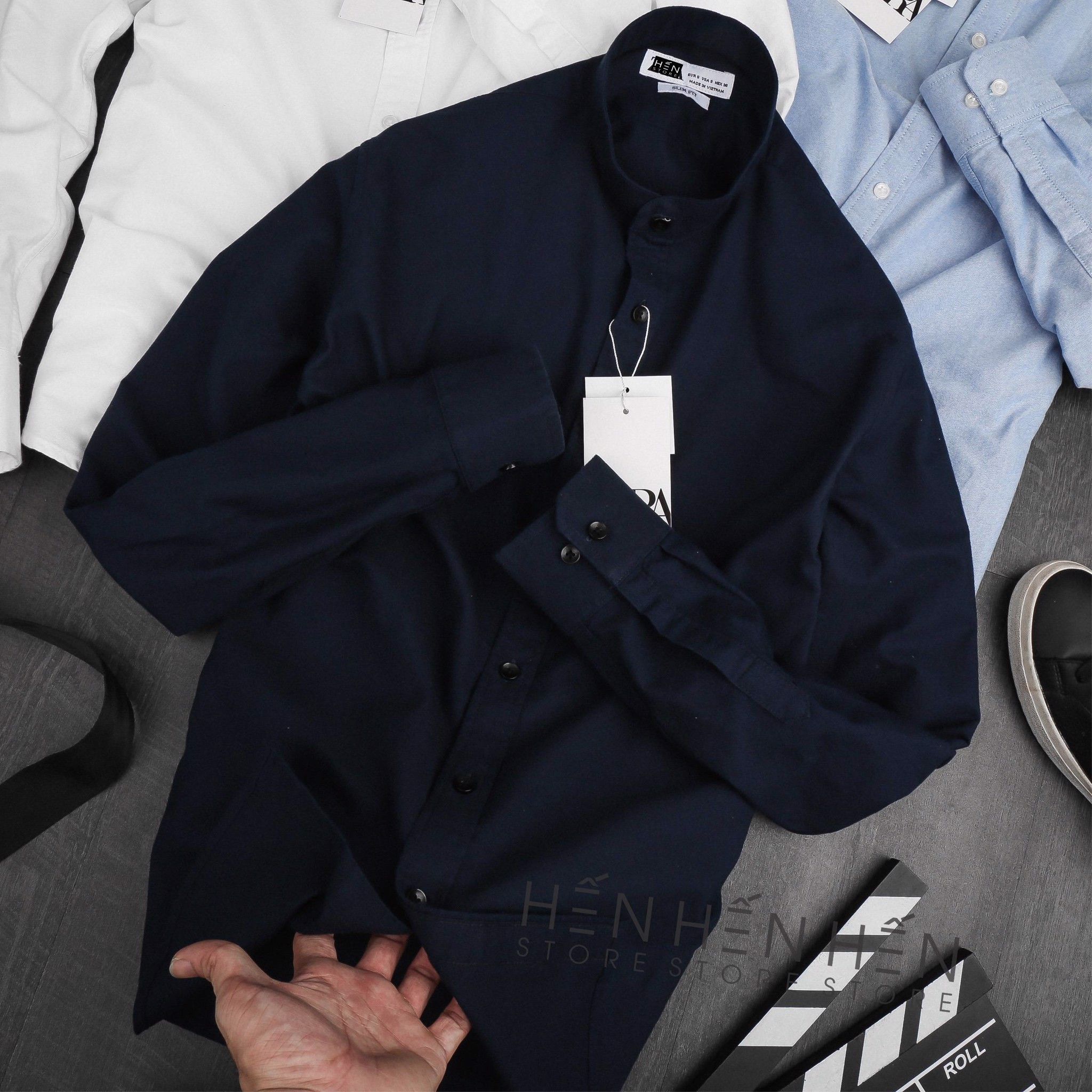 Áo Sơmi Cổ Trụ ZR Oxford 3M