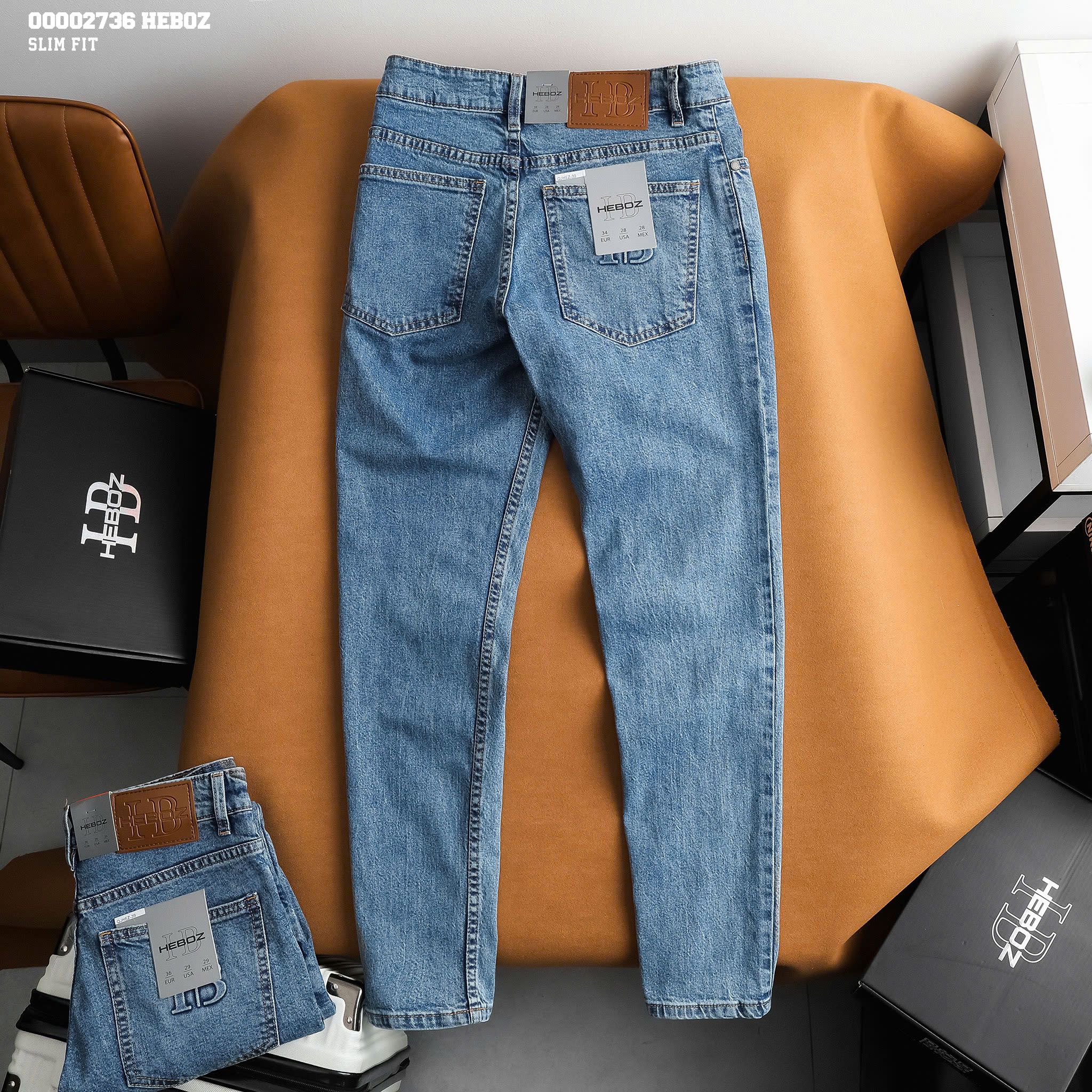 Quần jean nam Heboz air slim D039 - 00002736