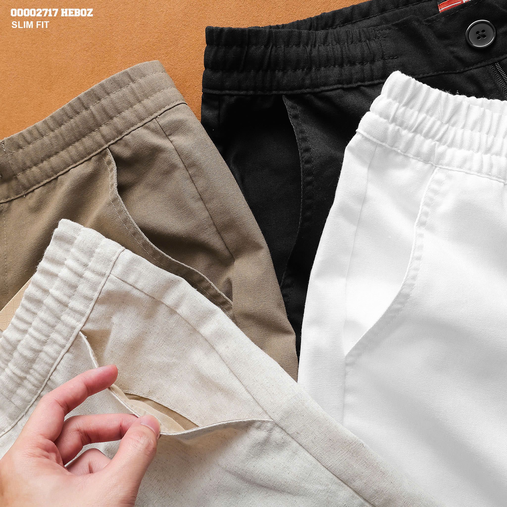 Quần short nam Heboz linen 4M - 00002717
