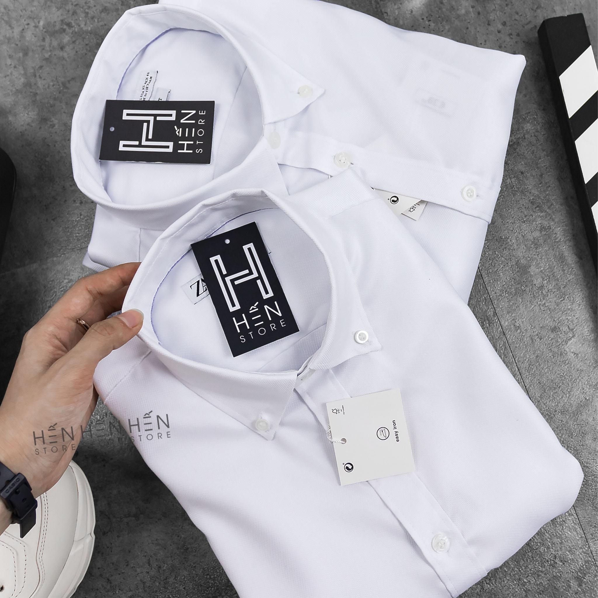 Áo Sơmi ZR Trắng Hột