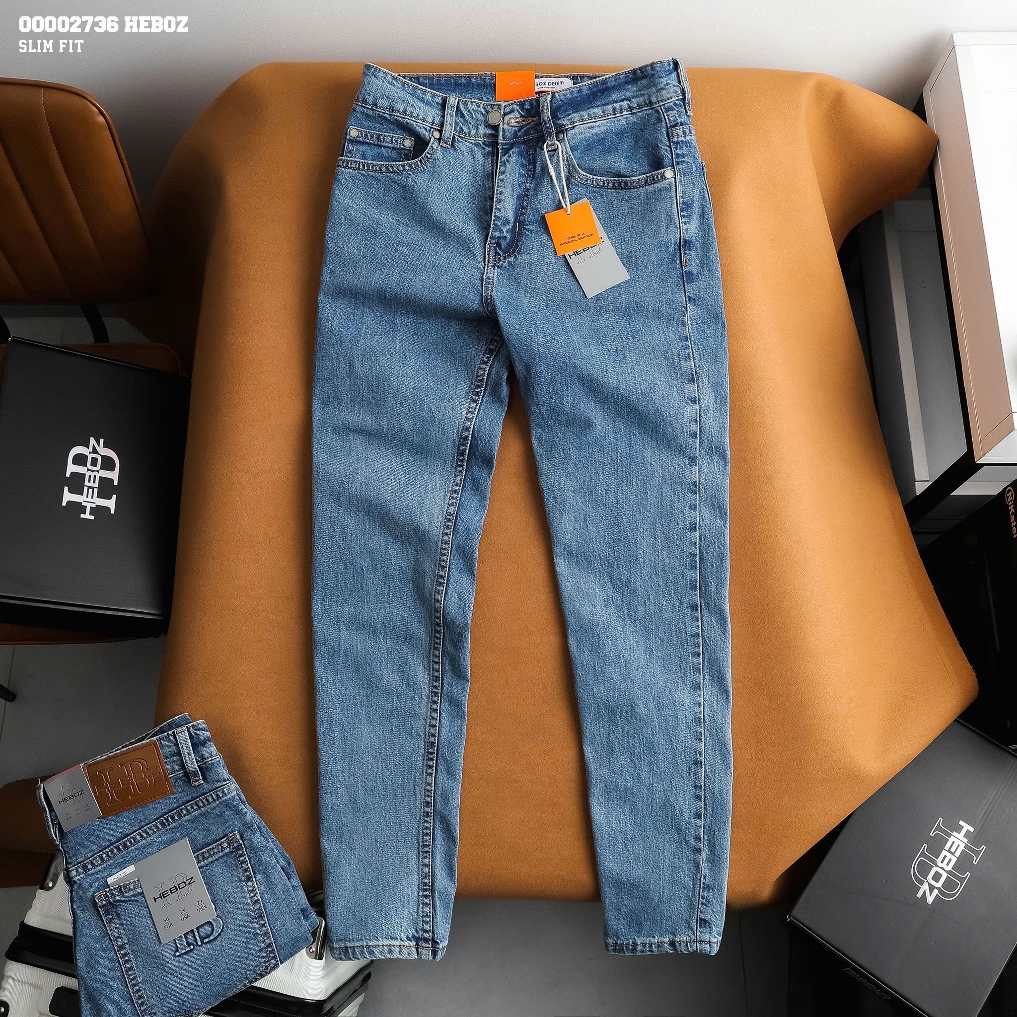 Quần jean nam Heboz air slim D039 - 00002736