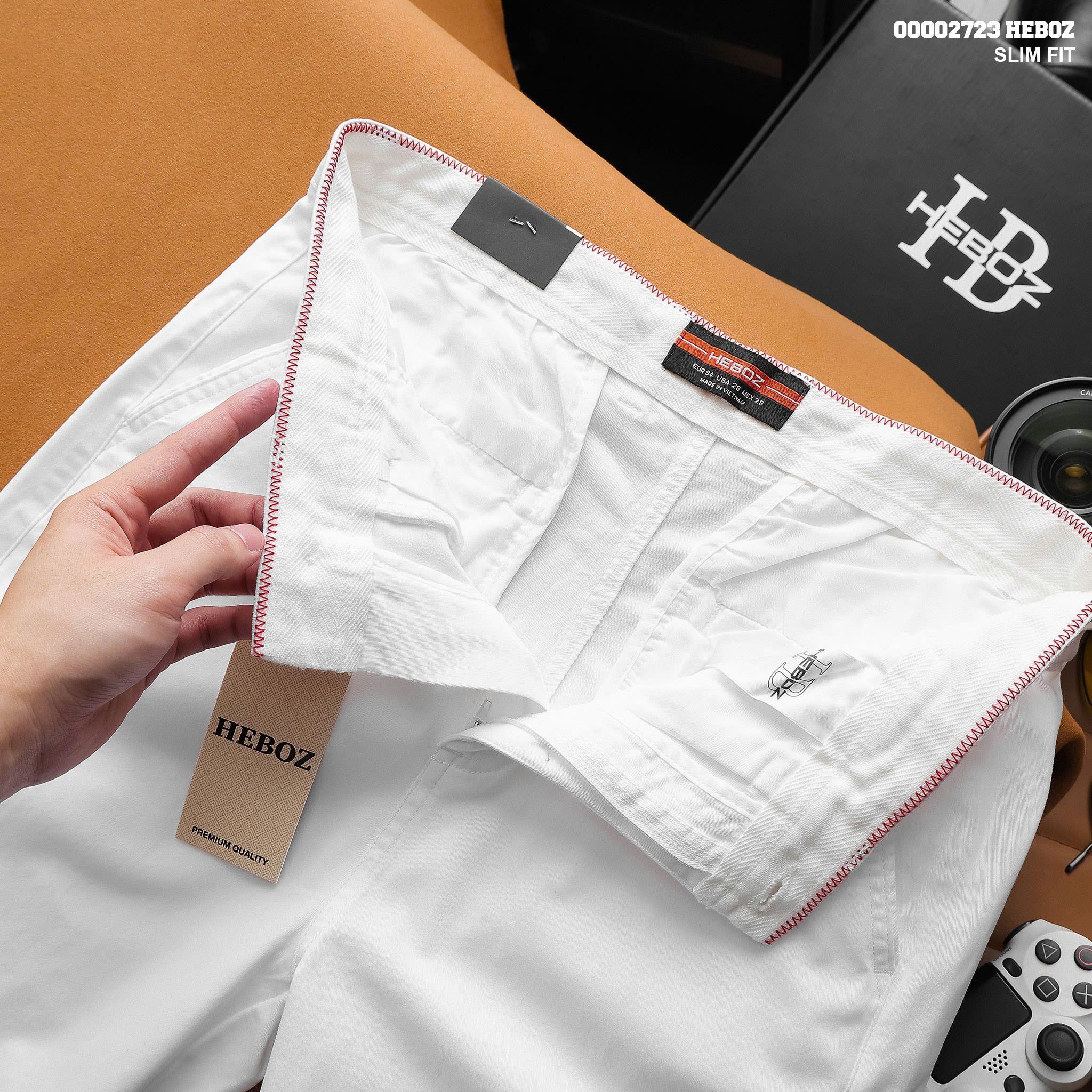 Quần short nam Heboz kaki classic 5M - 00002723