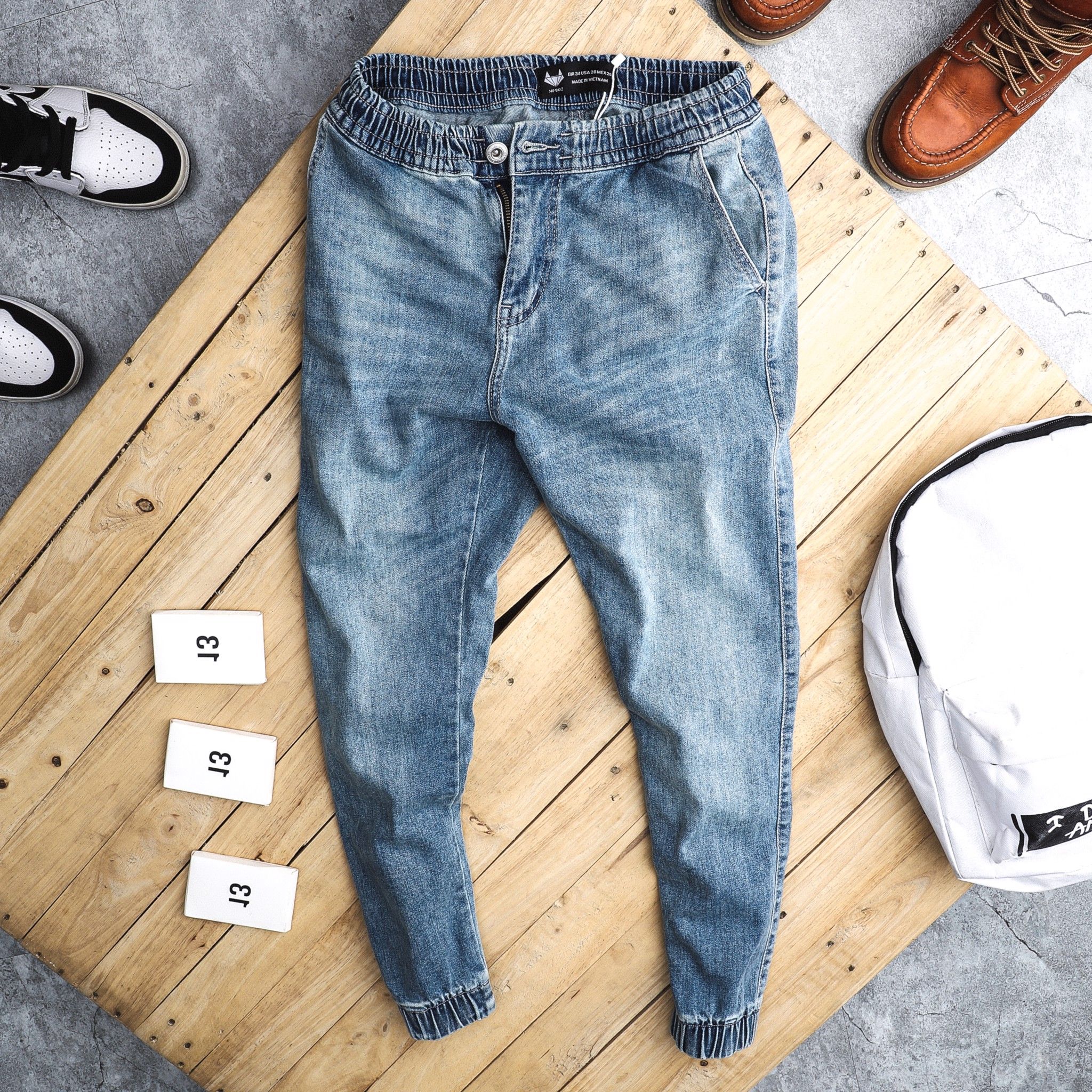 Quần jogger jean Heboz 2M