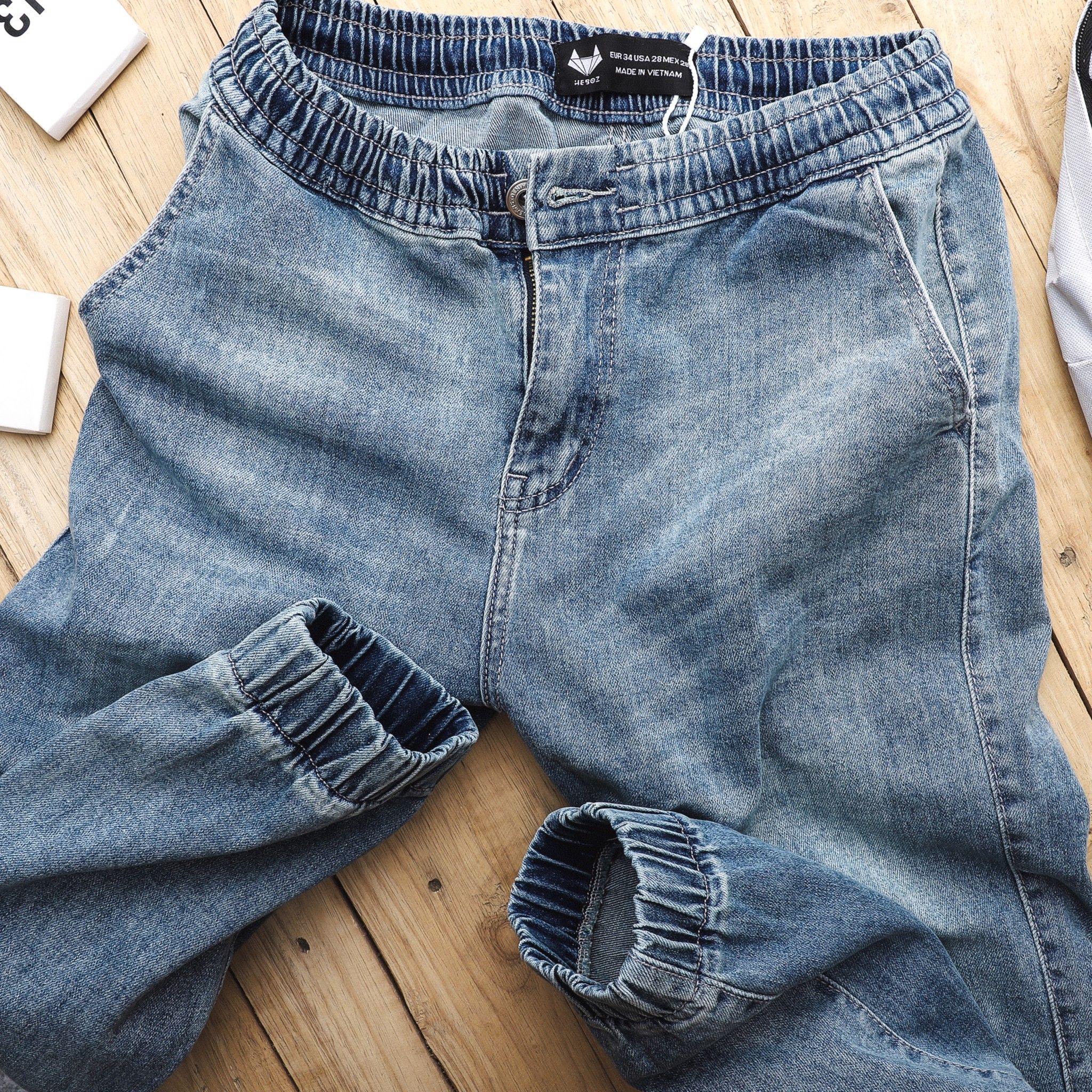 Quần jogger jean Heboz 2M