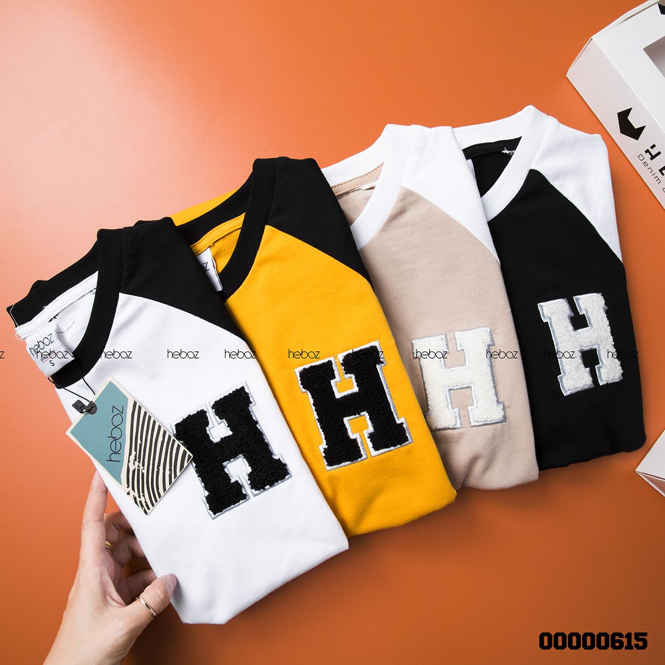 Áo thun Heboz phối 4M - 00000615