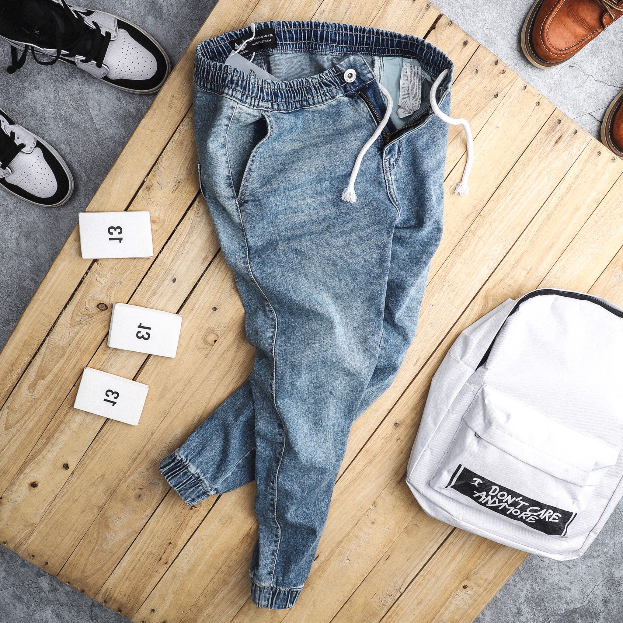 Quần jogger jean Heboz 2M