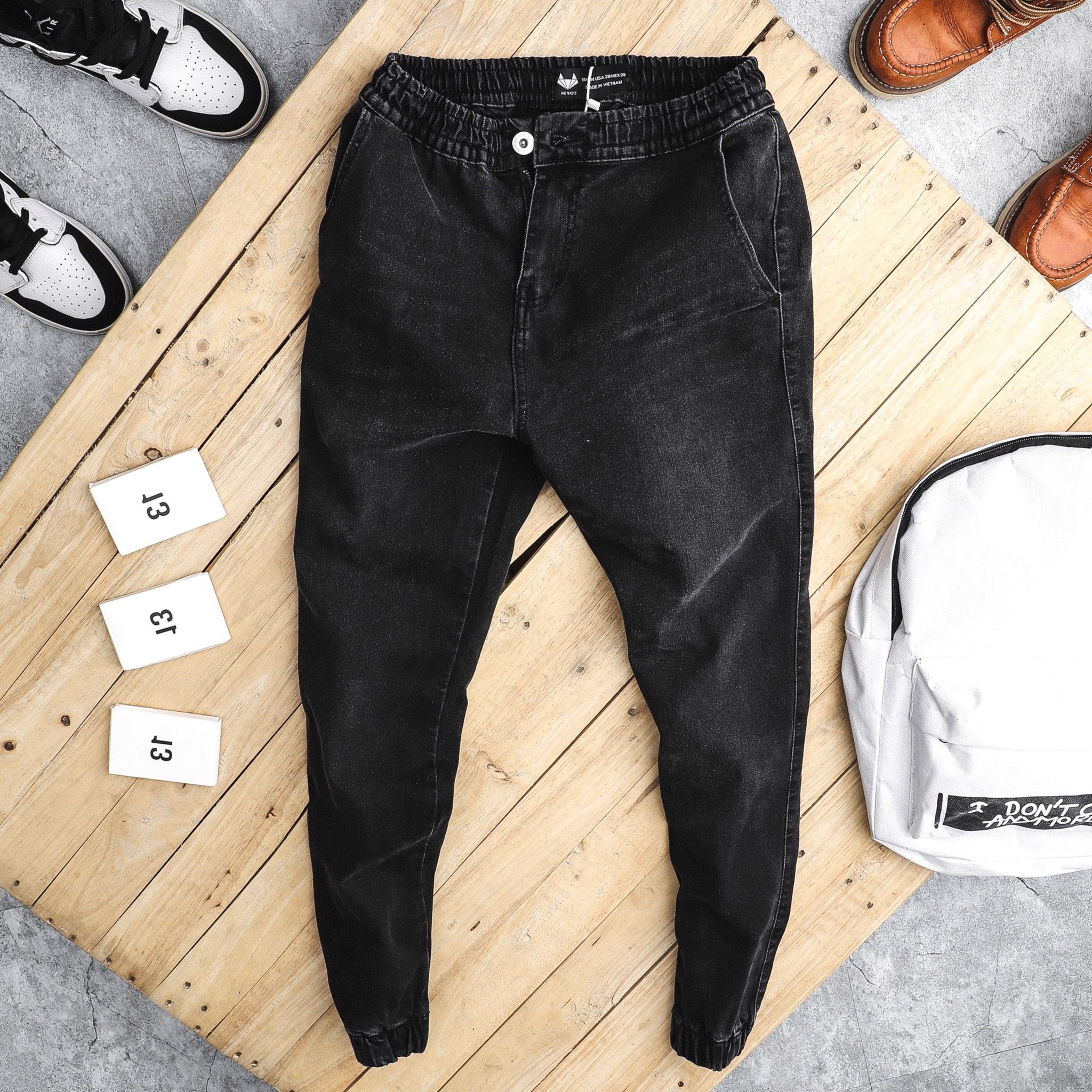 Quần jogger jean Heboz 2M