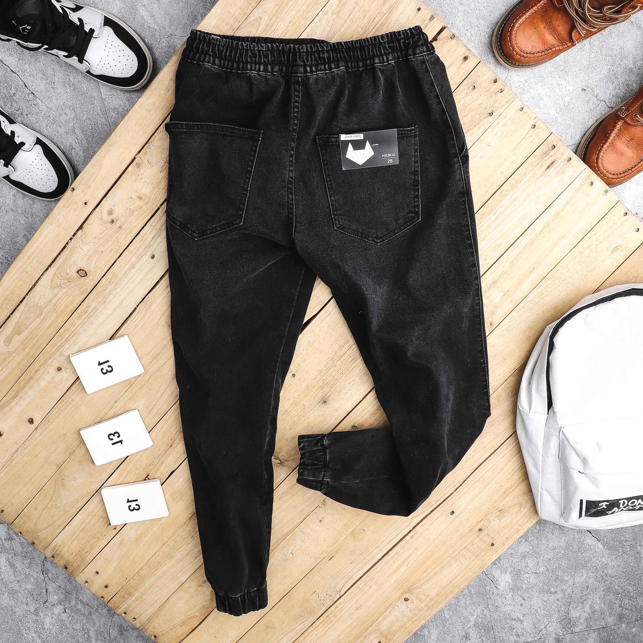 Quần jogger jean Heboz 2M