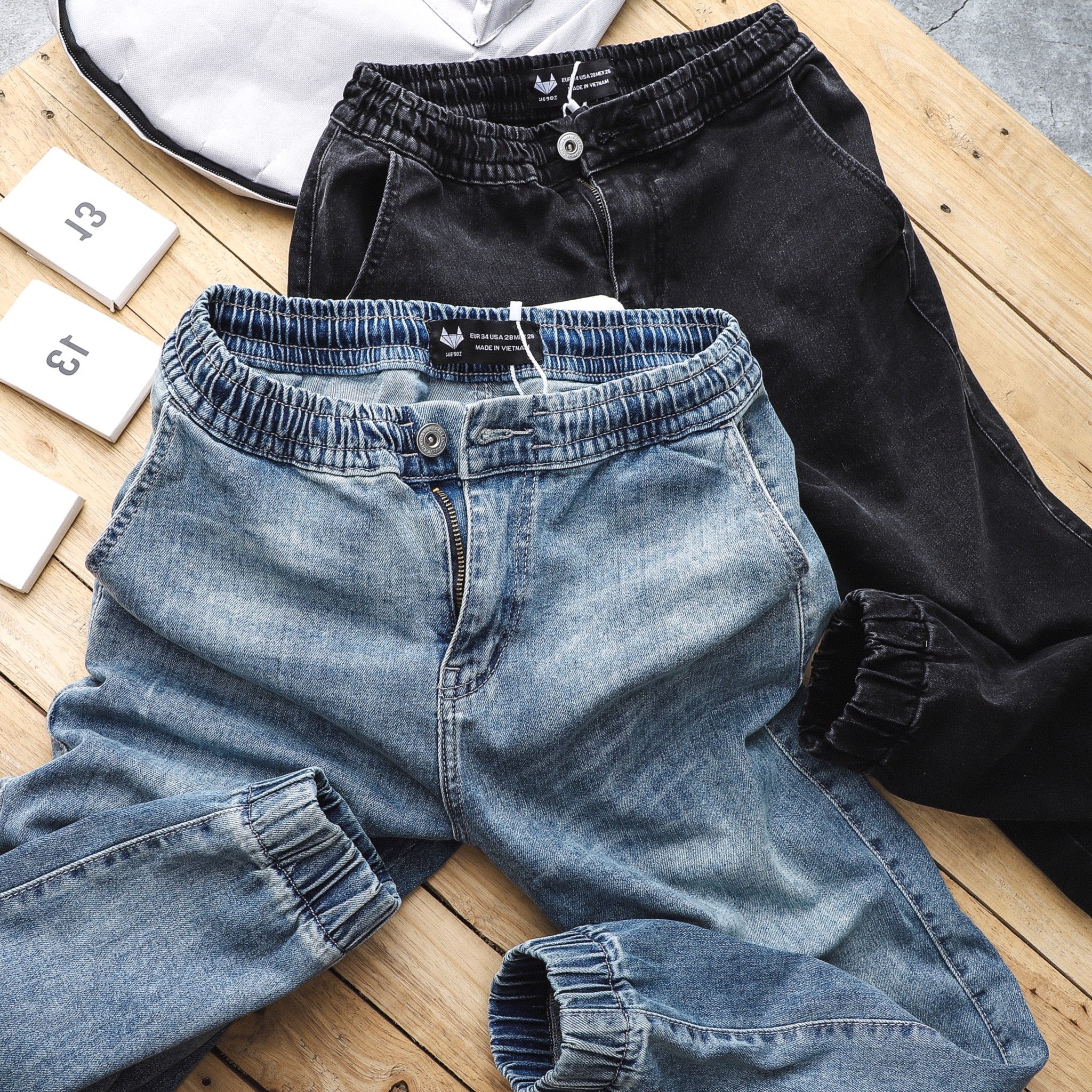 Quần jogger jean Heboz 2M