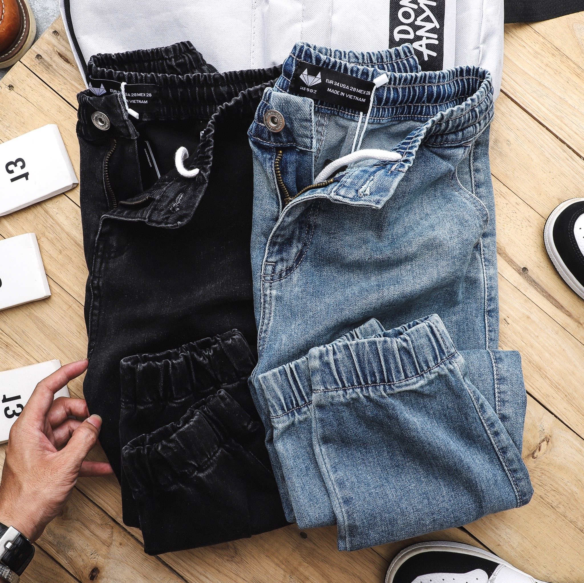Quần jogger jean Heboz 2M