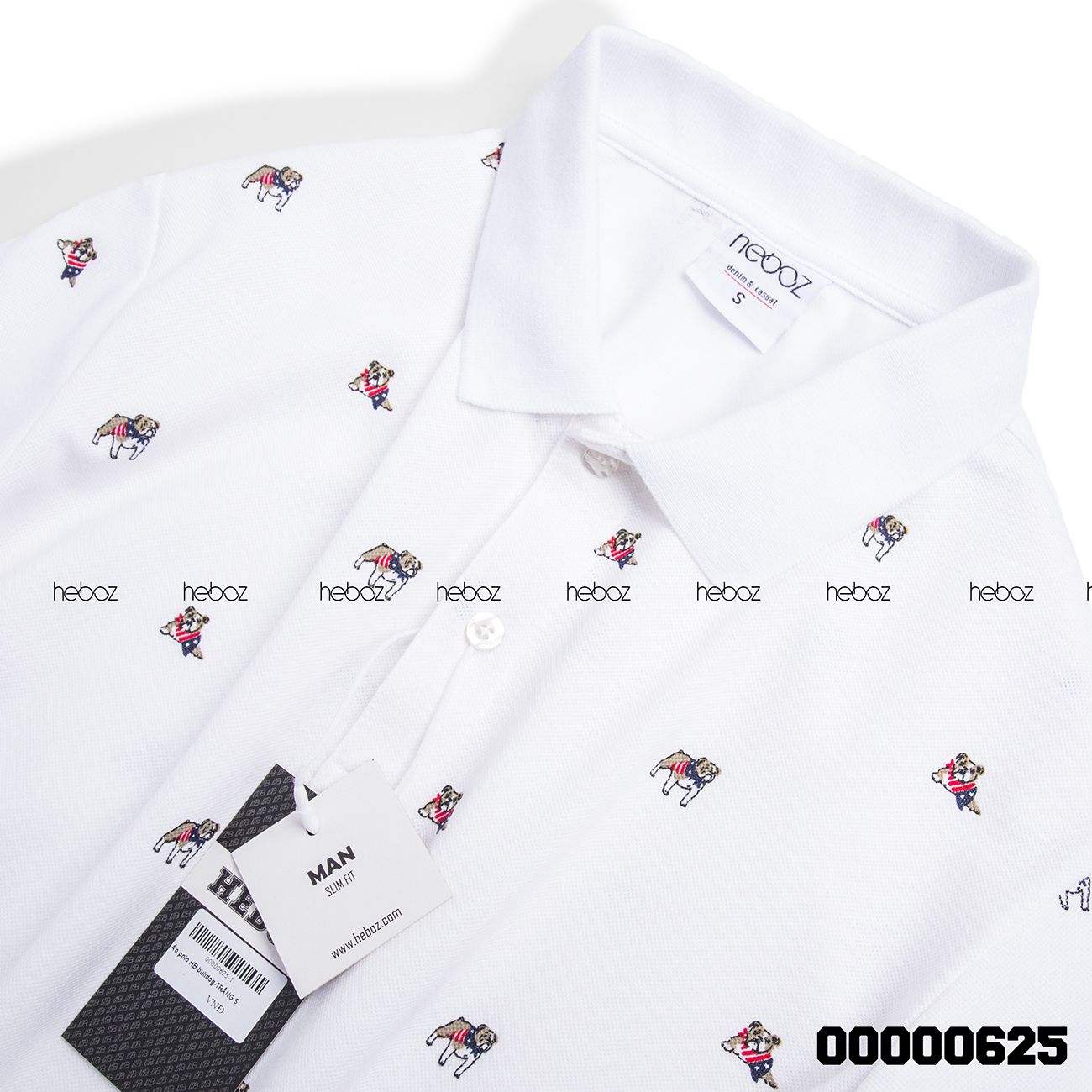 Áo polo Heboz bulldog