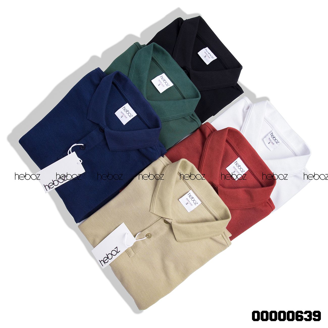 Áo polo Heboz bo gân 6M - 00000639