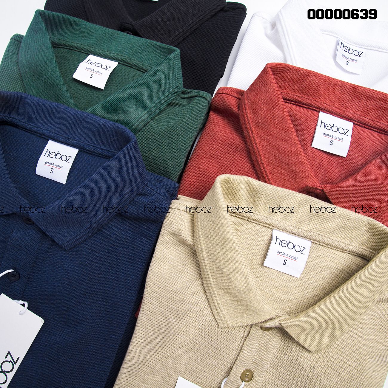 Áo polo Heboz bo gân 6M - 00000639
