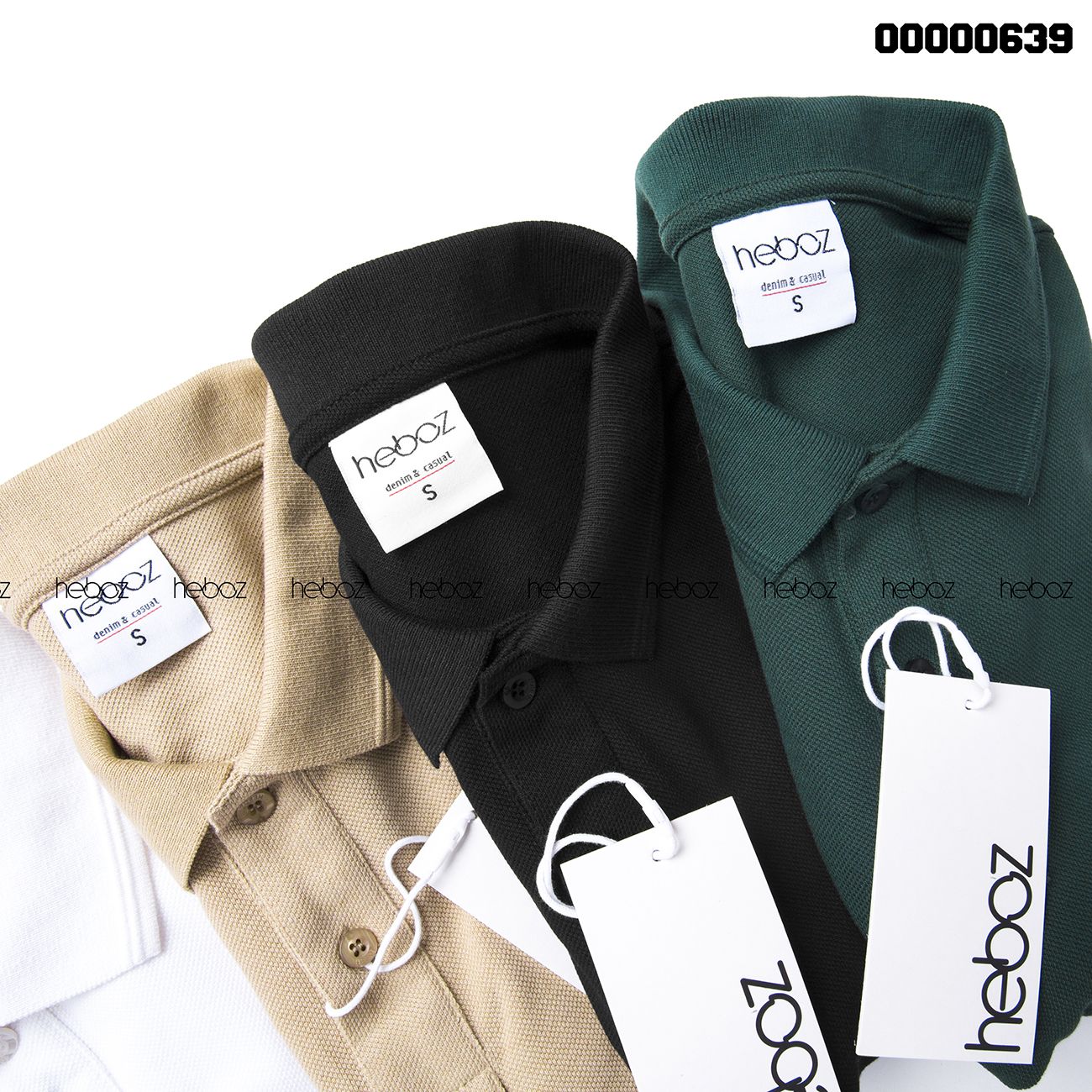 Áo polo Heboz bo gân 6M - 00000639