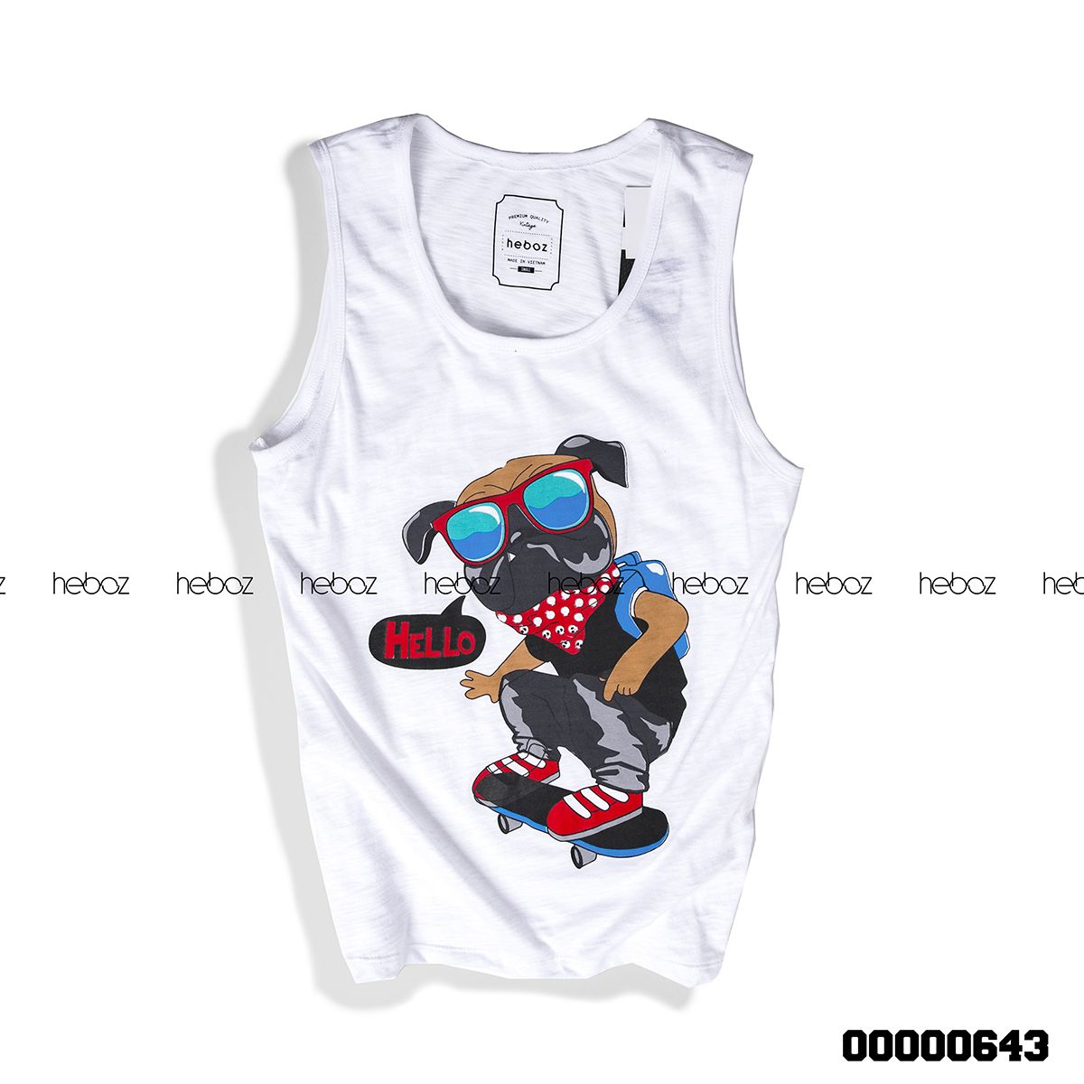 Áo tank top Heboz cotton xước 5M