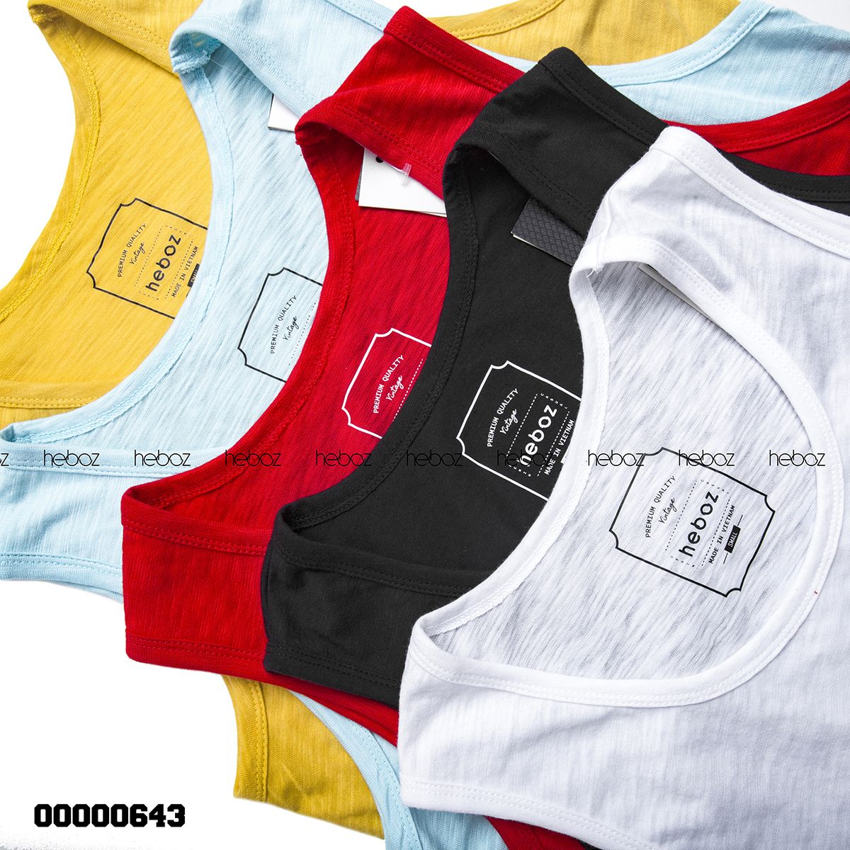 Áo tank top Heboz cotton xước 5M