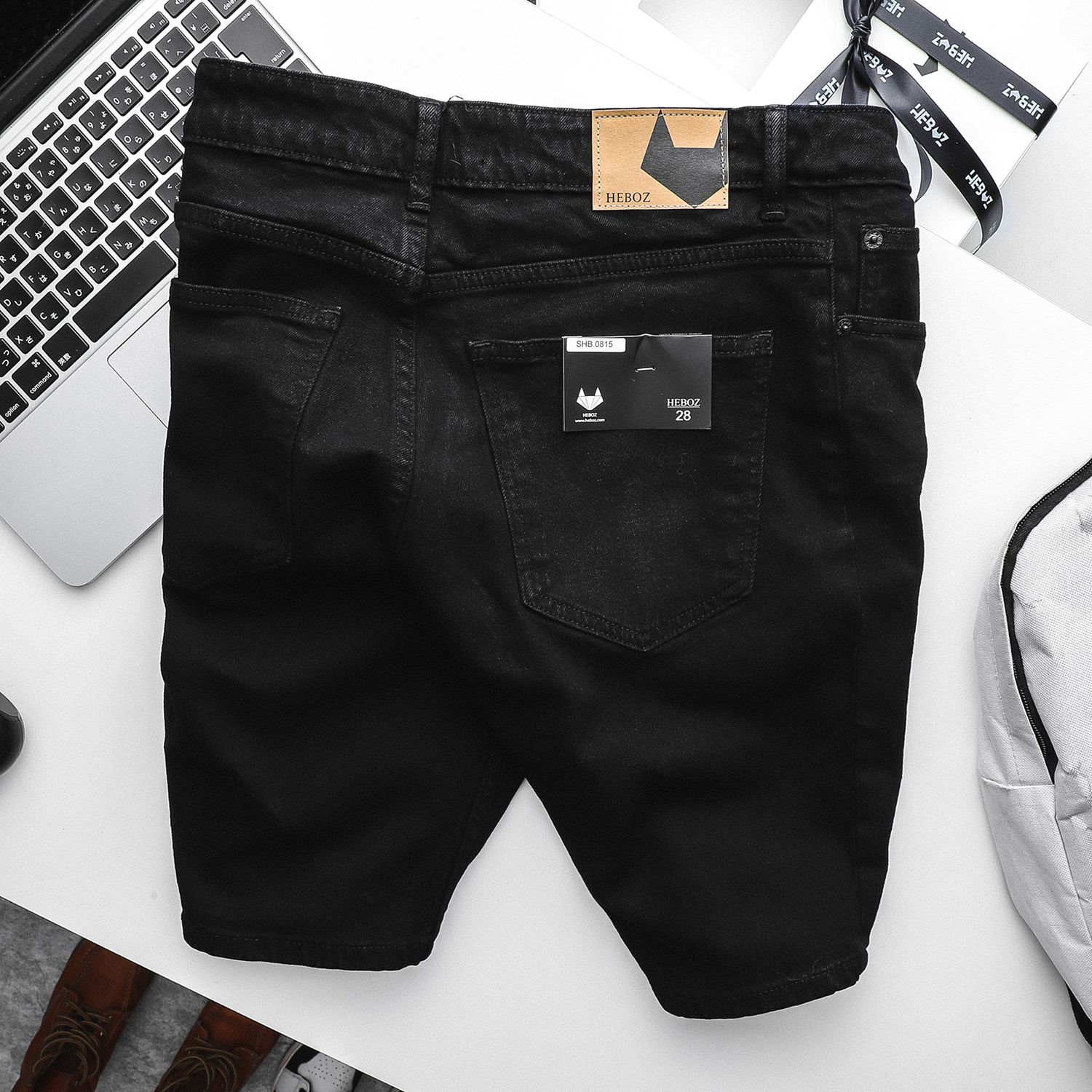 Quần short jean Heboz 4M new