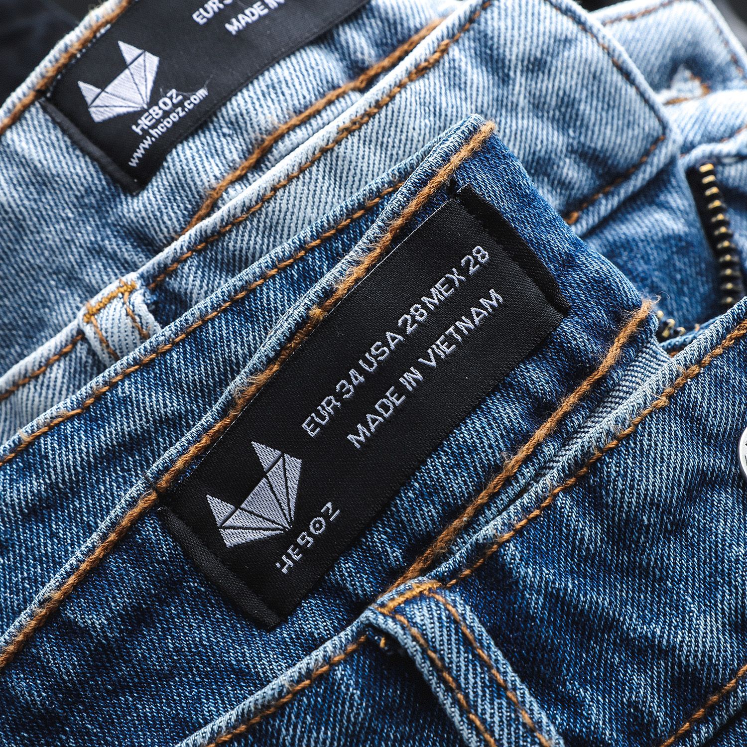 Quần short jean Heboz 4M new