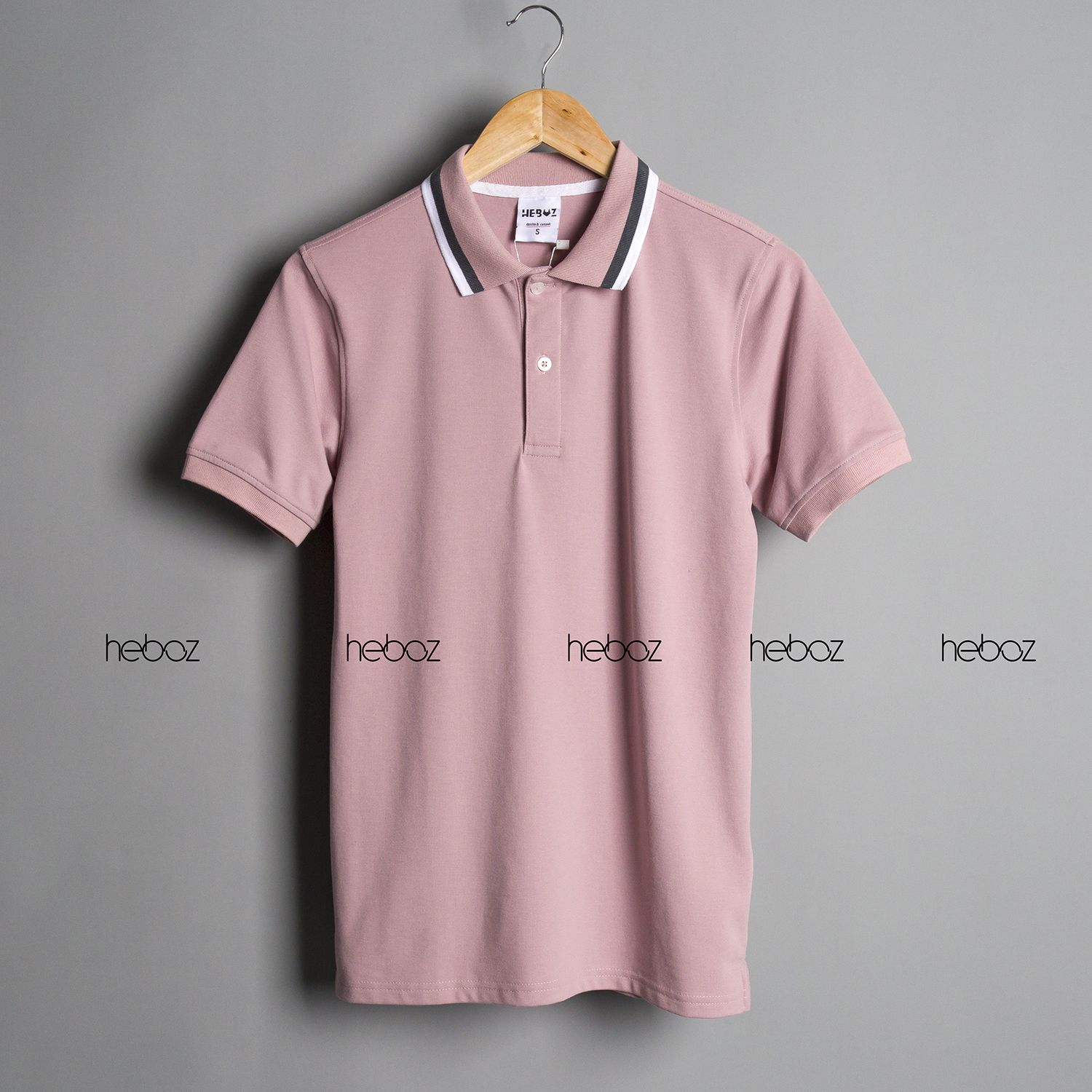 Áo polo Heboz viền cổ 4M