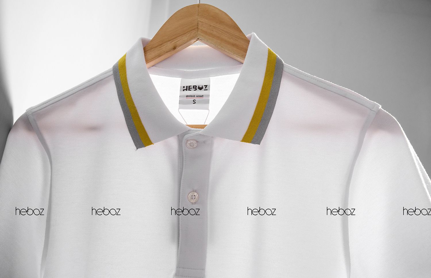 Áo polo Heboz viền cổ 4M
