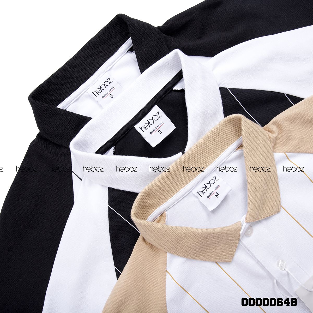 Áo polo Heboz sọc 3M - 00000648