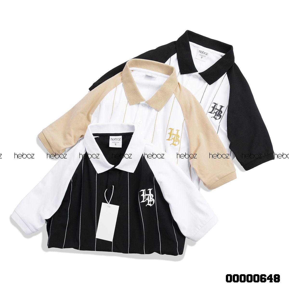 Áo polo Heboz sọc 3M - 00000648