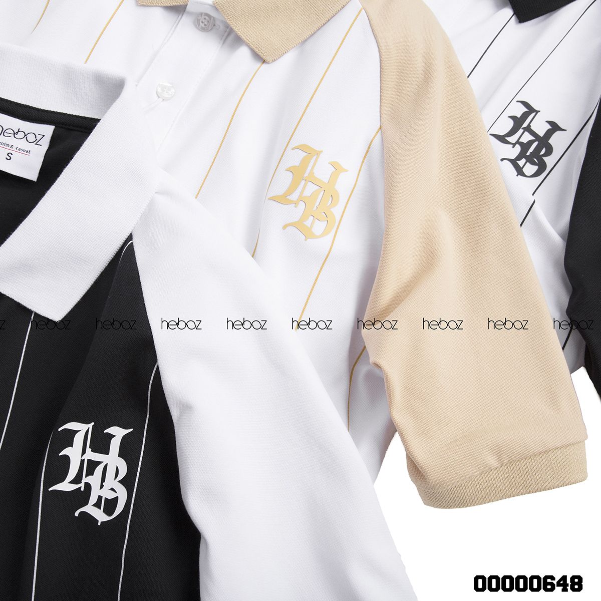 Áo polo Heboz sọc 3M - 00000648
