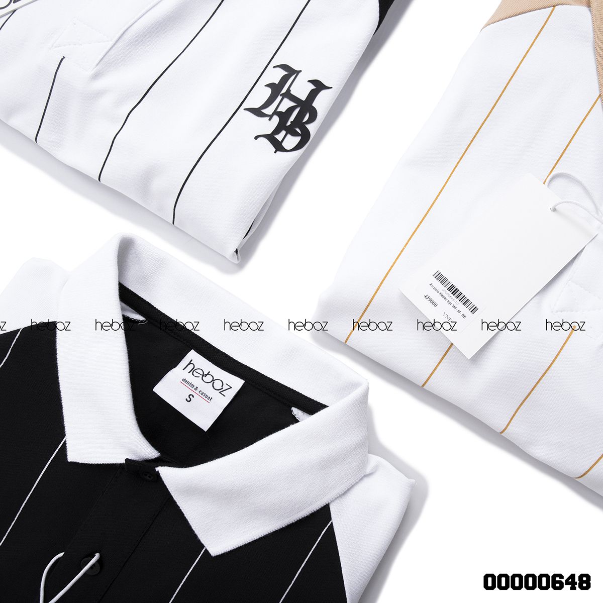 Áo polo Heboz sọc 3M - 00000648