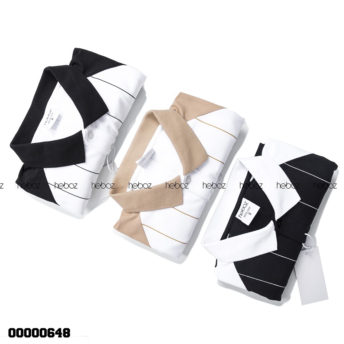 Áo polo Heboz sọc 3M - 00000648