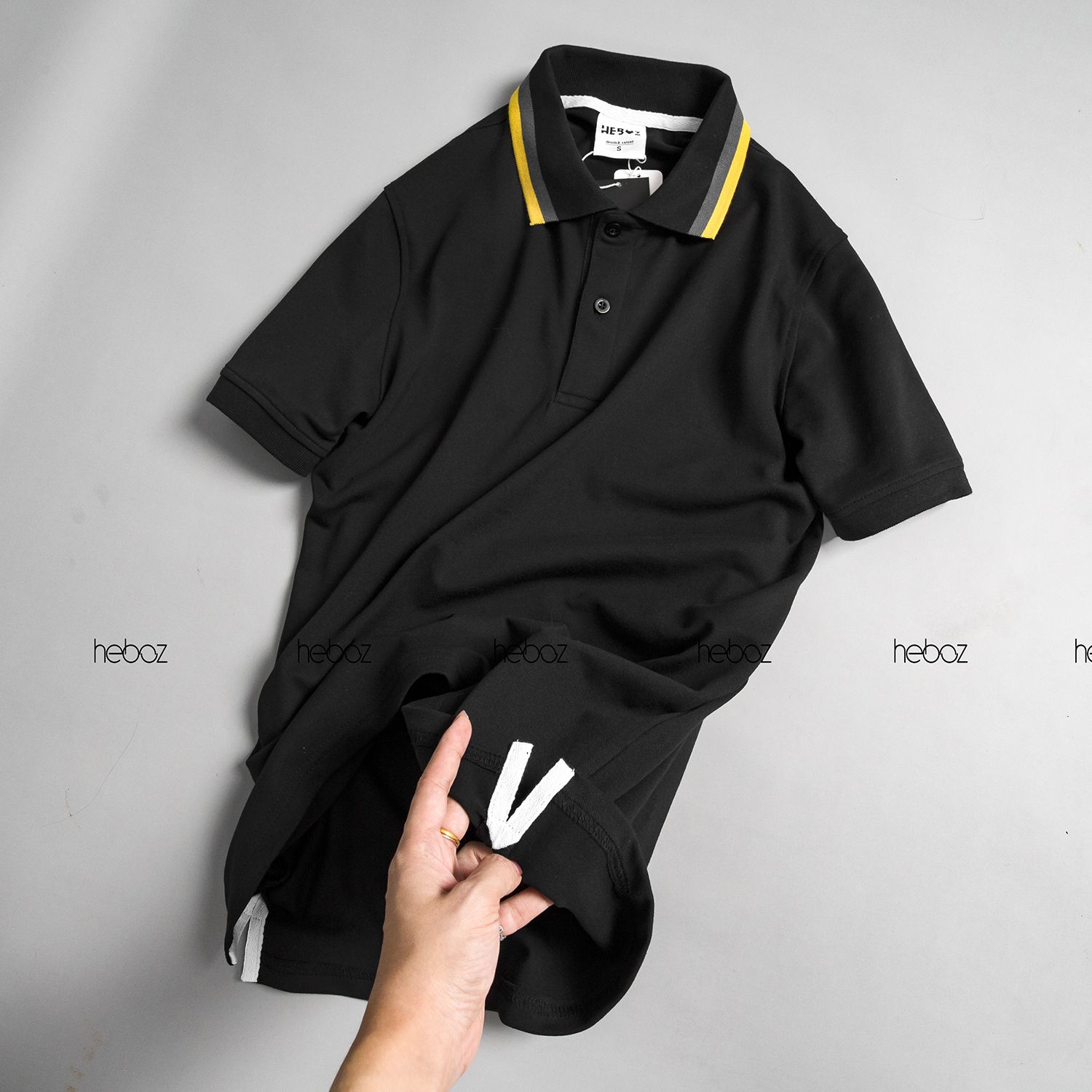 Áo polo Heboz viền cổ 4M
