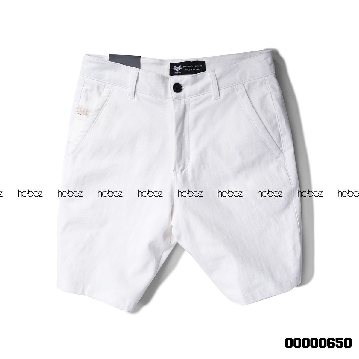 Quần short kaki Heboz nhấn túi 6M - 00000650
