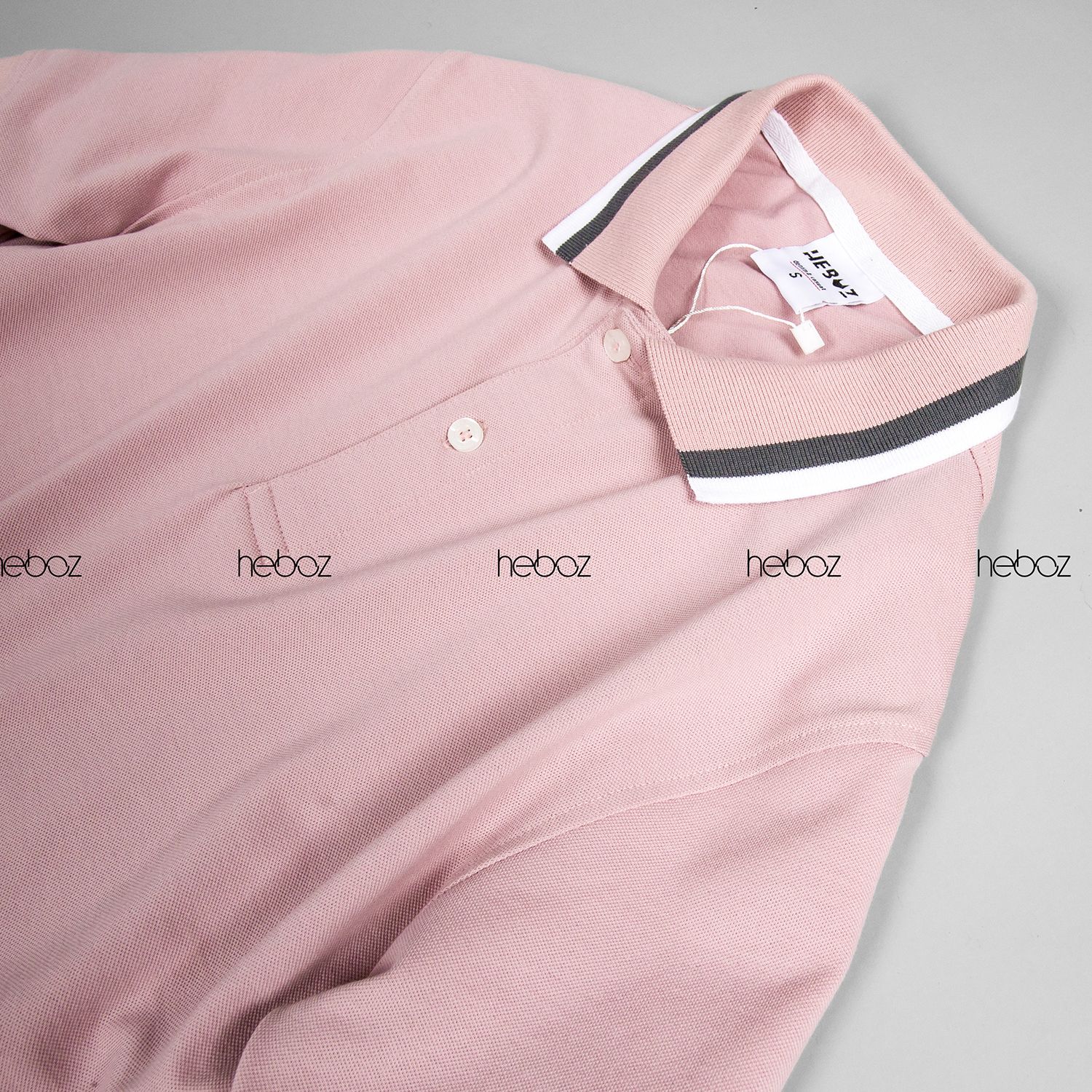 Áo polo Heboz viền cổ 4M
