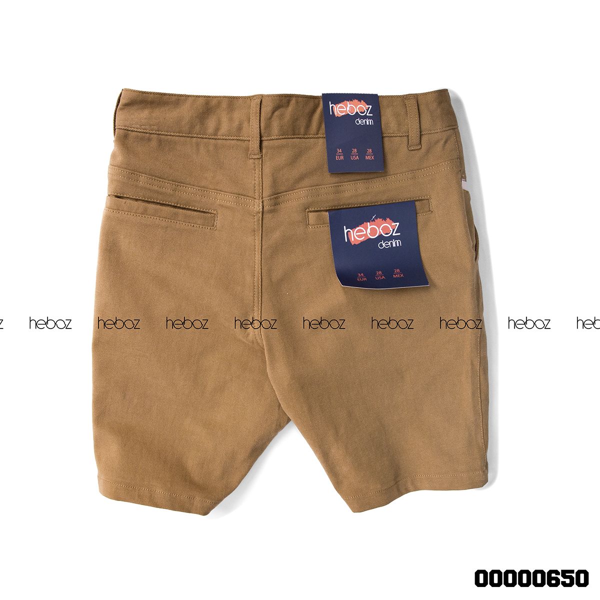 Quần short kaki Heboz nhấn túi 6M - 00000650