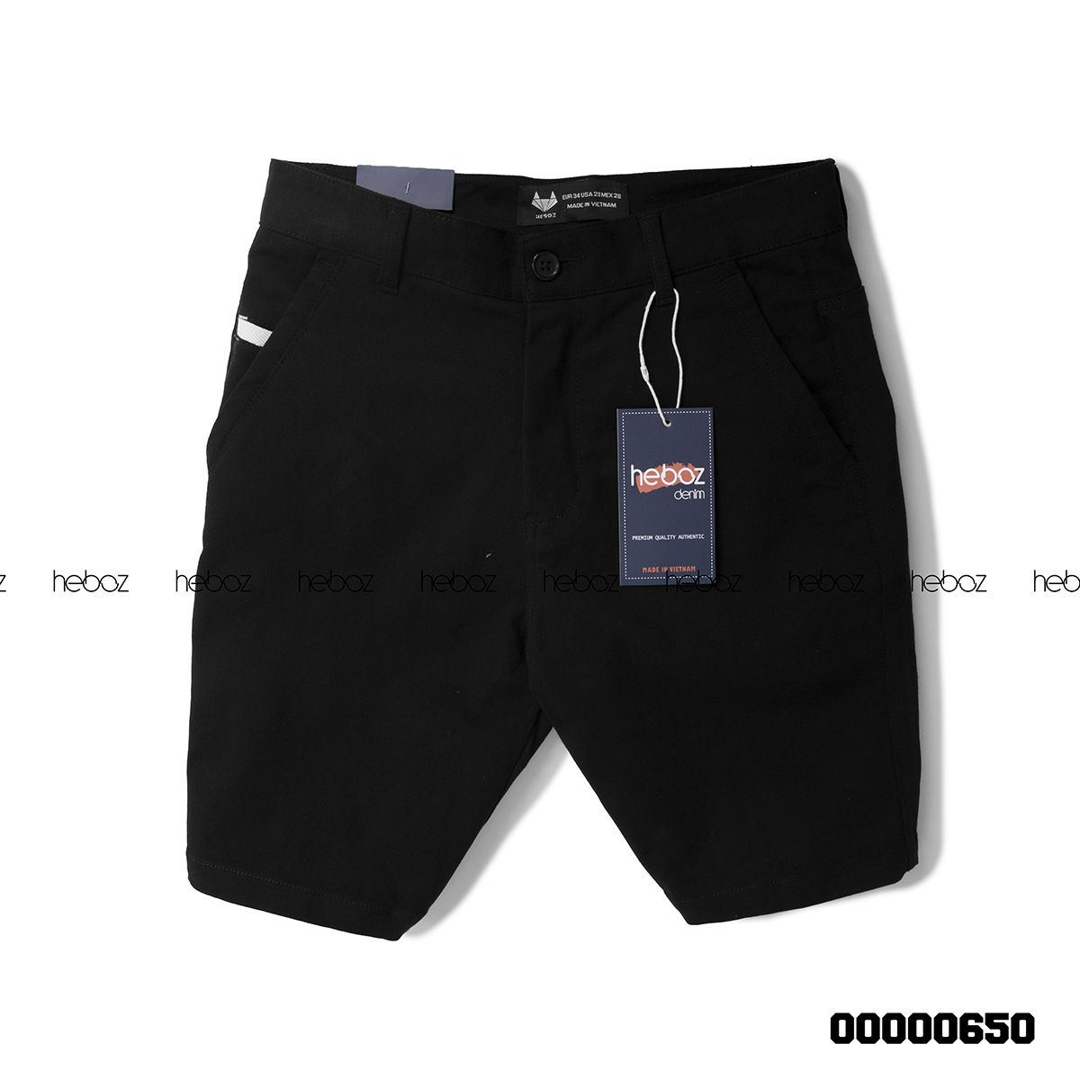 Quần short kaki Heboz nhấn túi 6M - 00000650