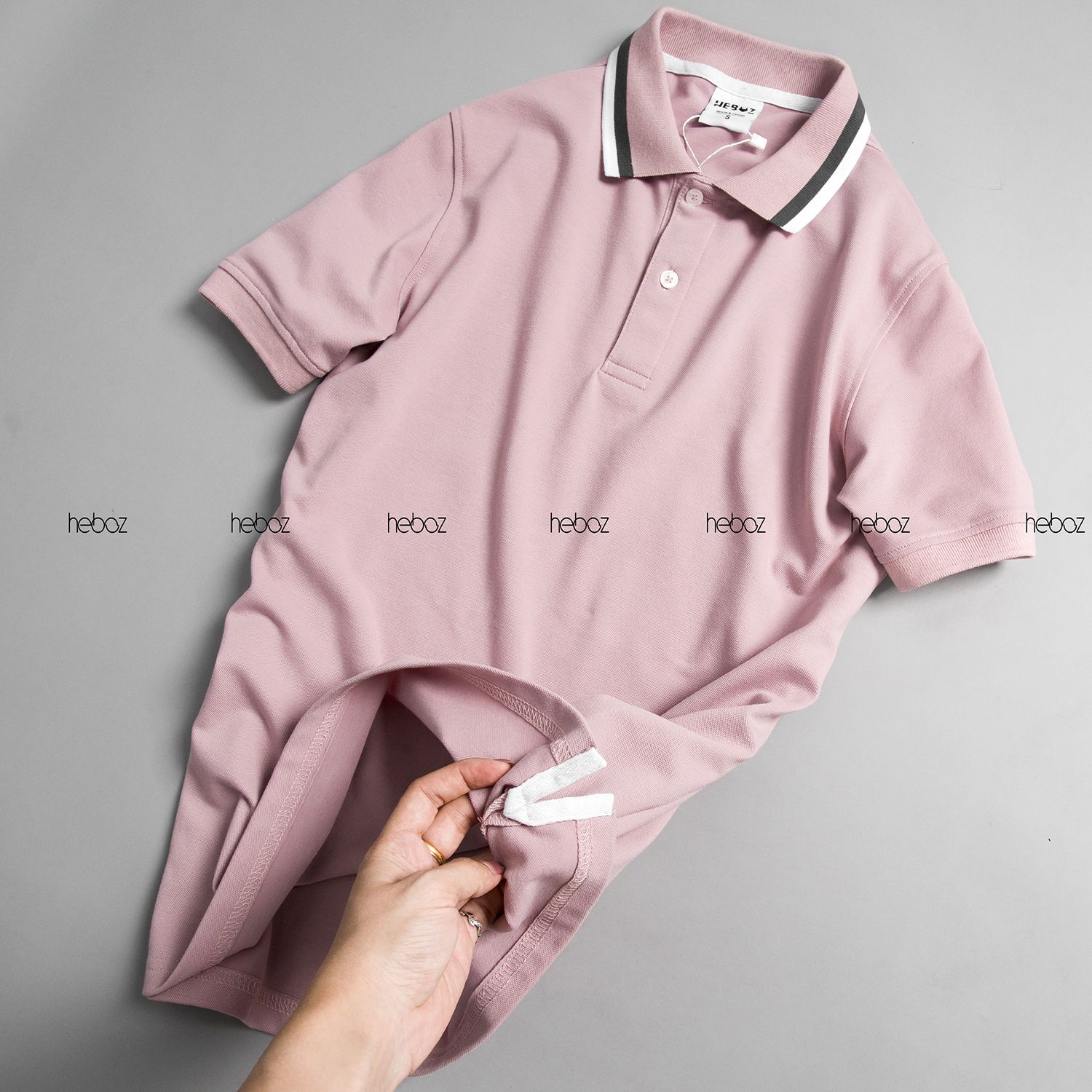 Áo polo Heboz viền cổ 4M