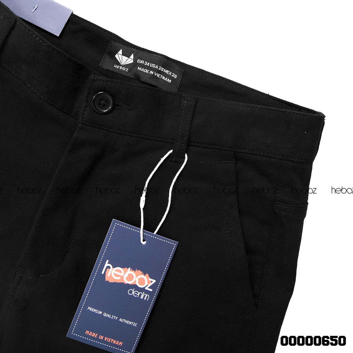 Quần short kaki Heboz nhấn túi 6M - 00000650