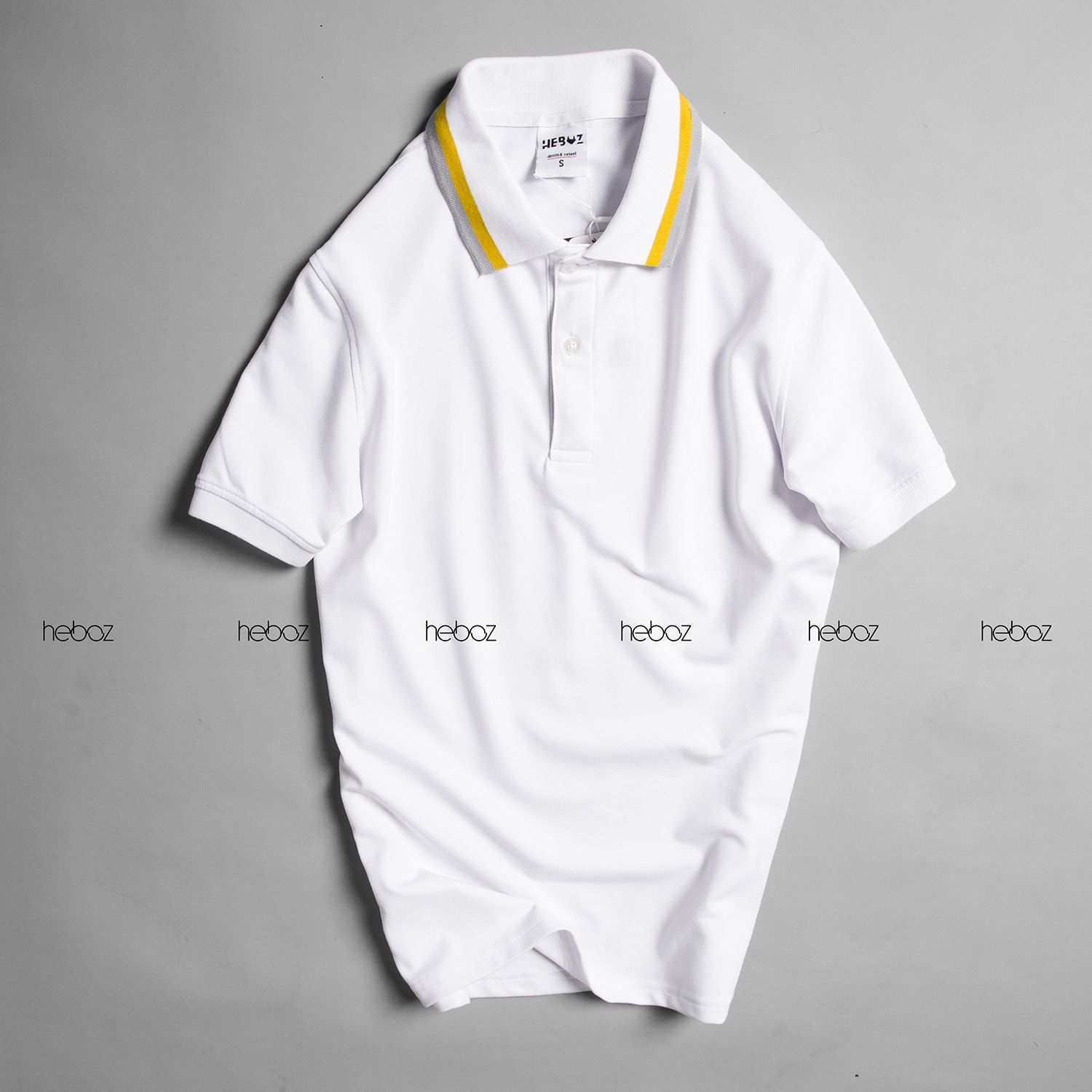 Áo polo Heboz viền cổ 4M