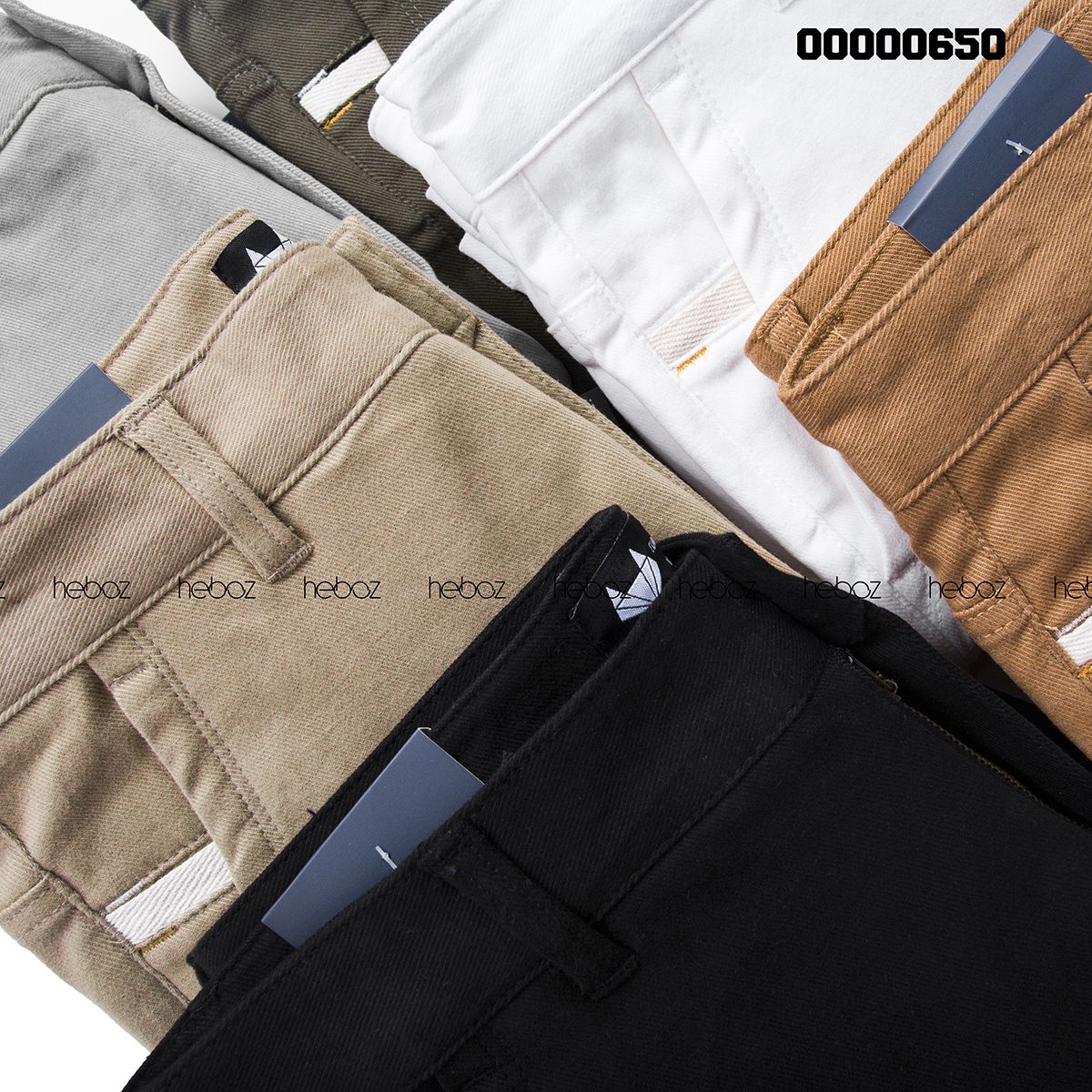 Quần short kaki Heboz nhấn túi 6M - 00000650