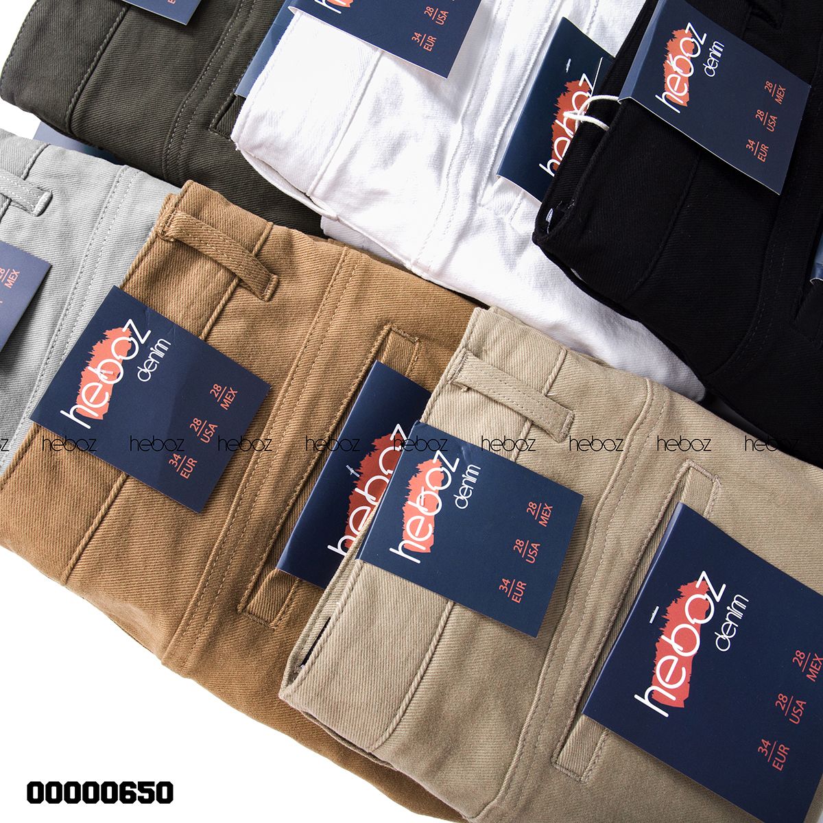 Quần short kaki Heboz nhấn túi 6M - 00000650