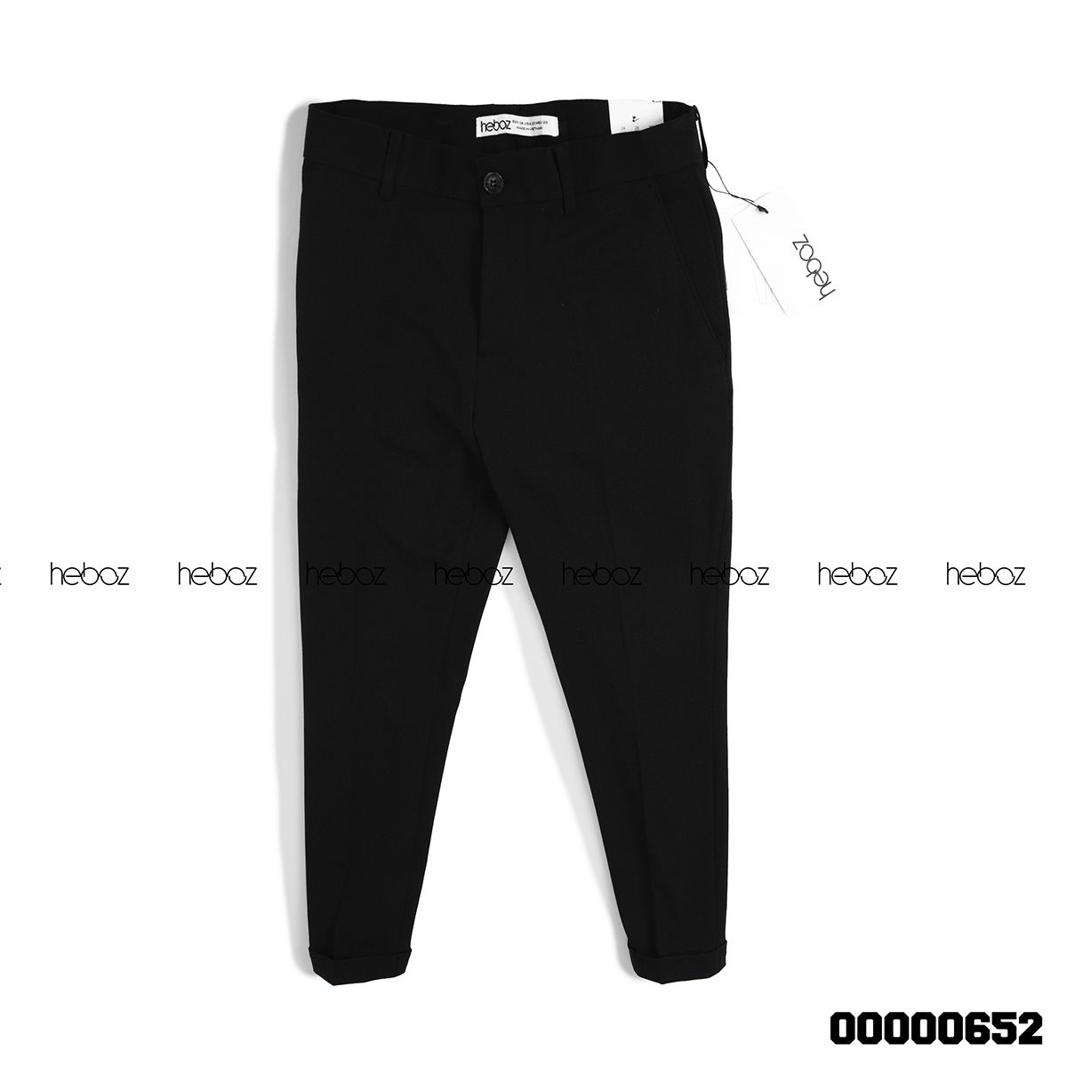 Quần tây Heboz đen lửng 1M