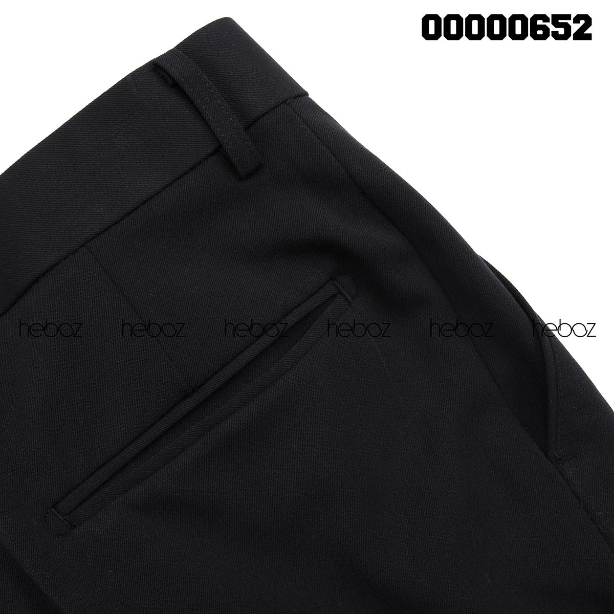 Quần tây Heboz đen lửng 1M
