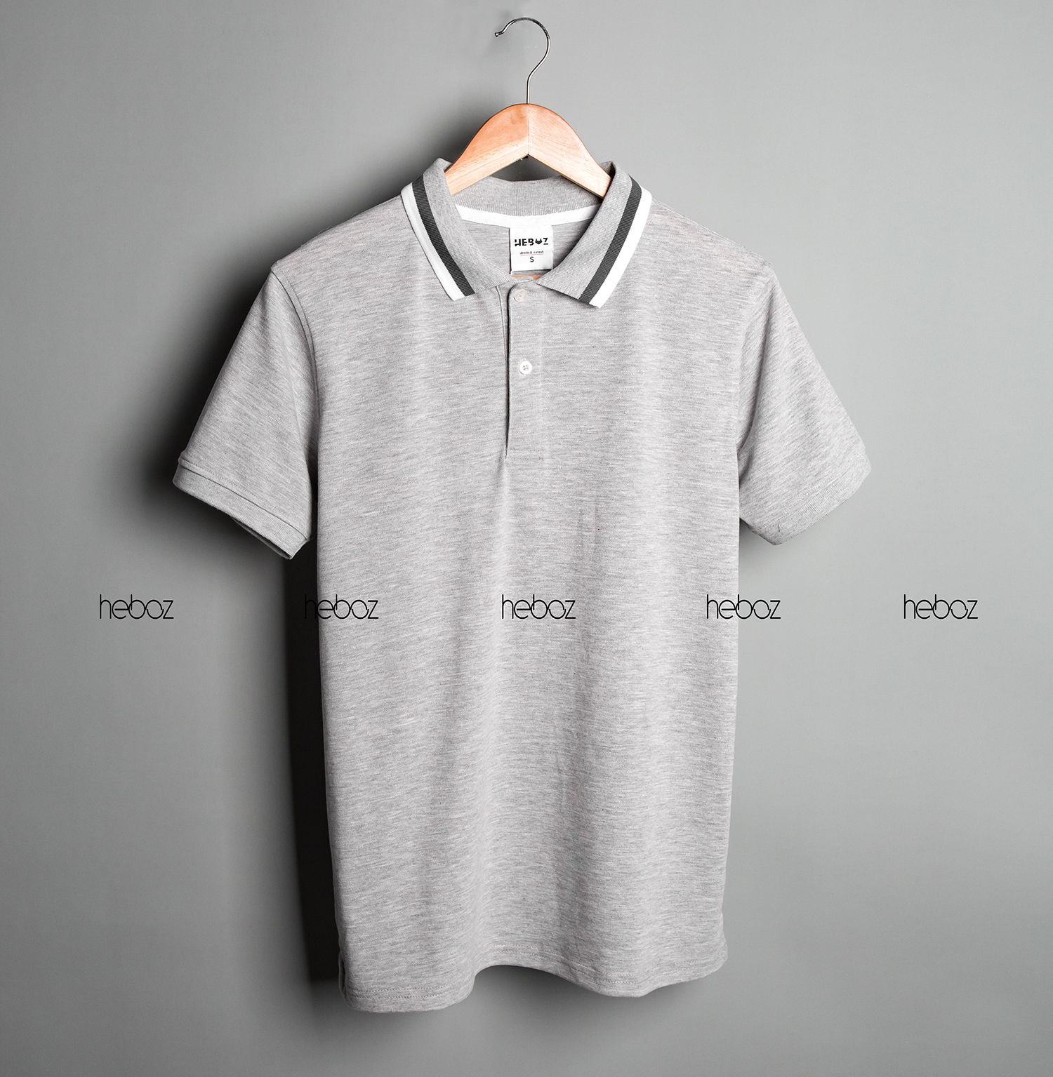 Áo polo Heboz viền cổ 4M