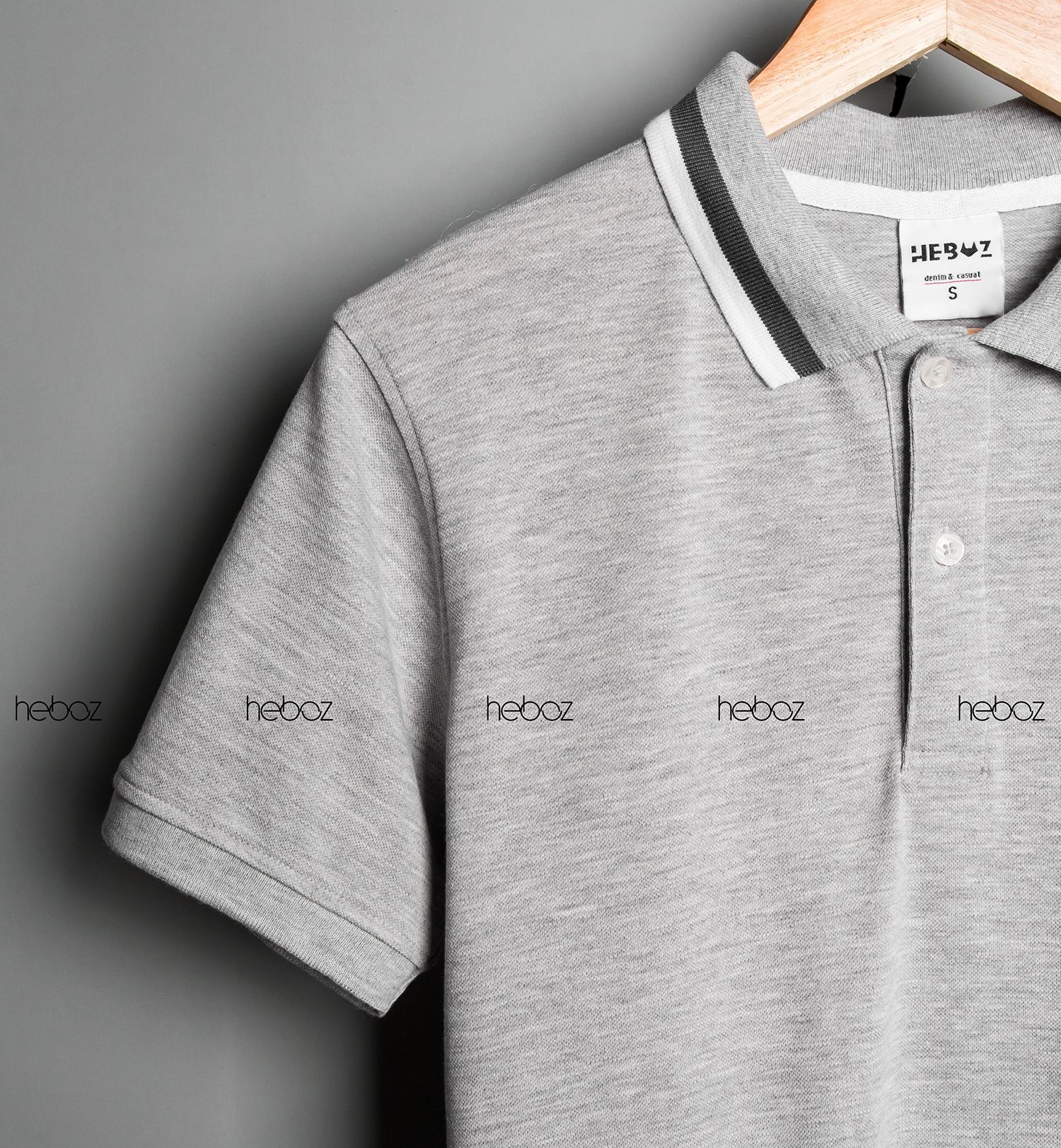 Áo polo Heboz viền cổ 4M