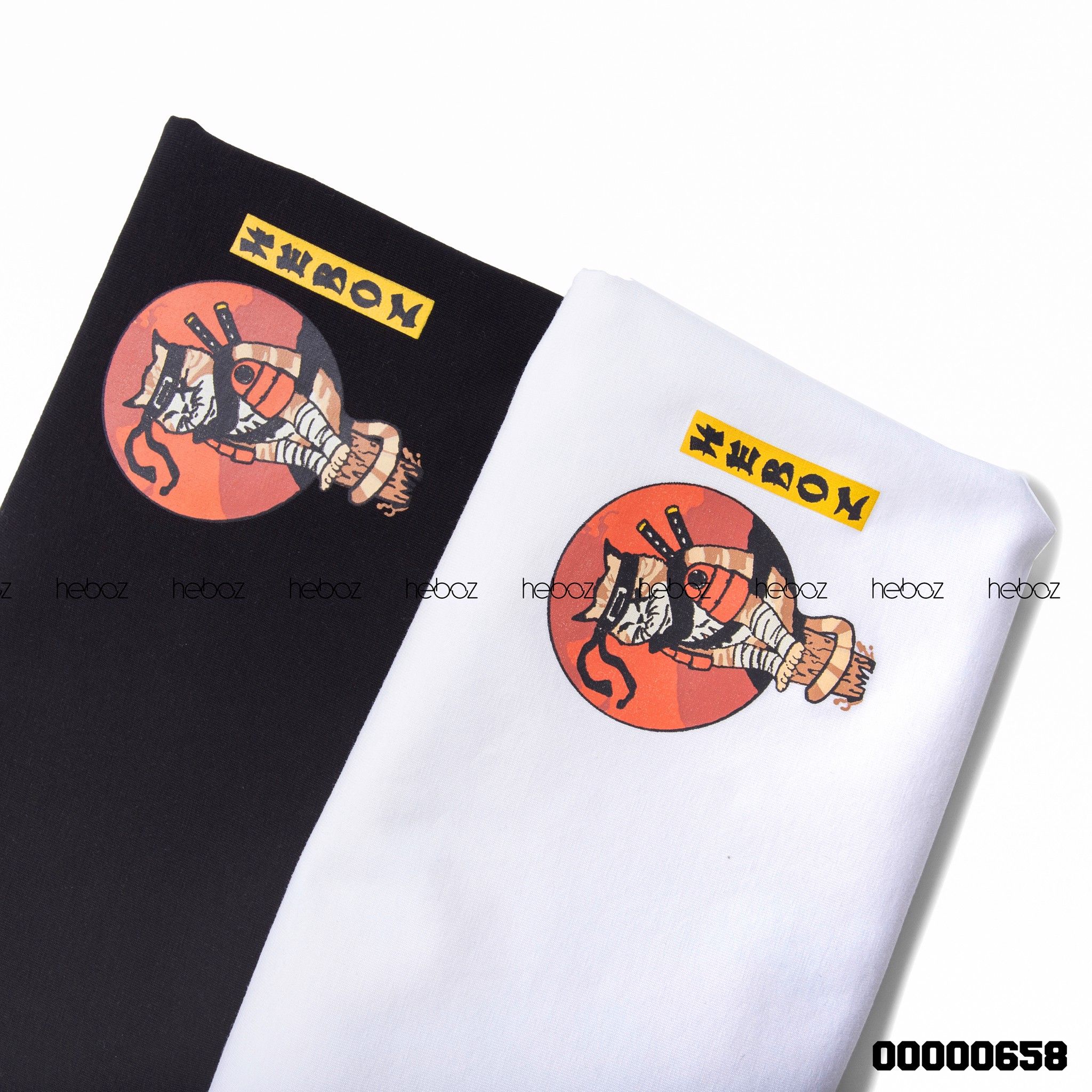 Áo thun Heboz samurai cat 2M