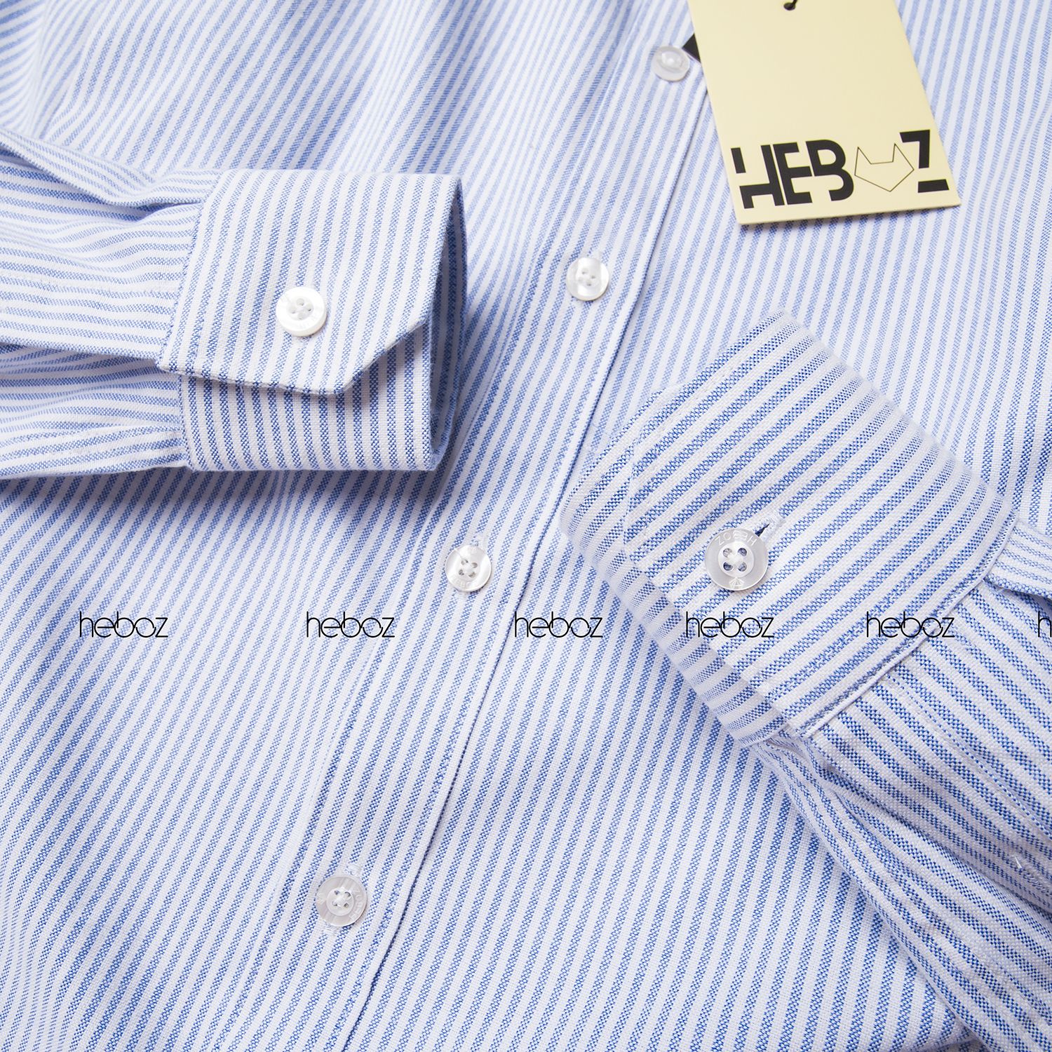 Áo sơ mi sọc oxford Heboz 3M